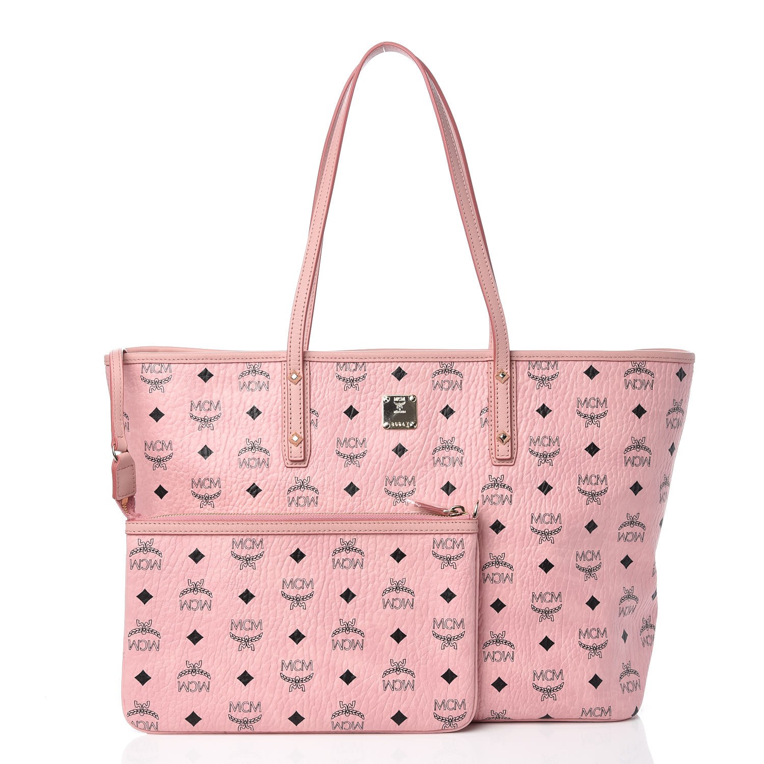 mcm pink anya tote