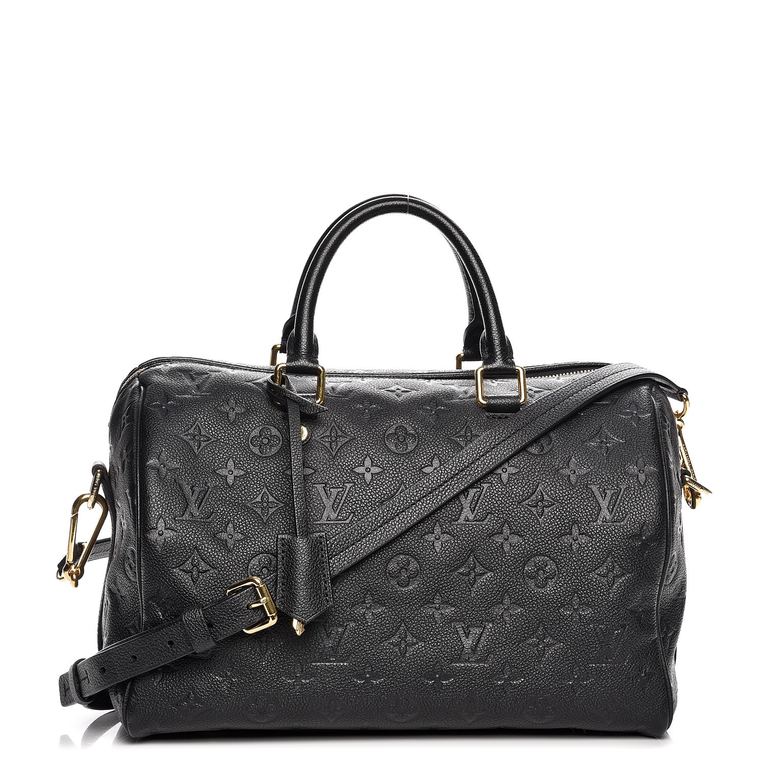Auth Louis Vuitton Monogram Empreinte 2way Bag Speedy Bandouliere