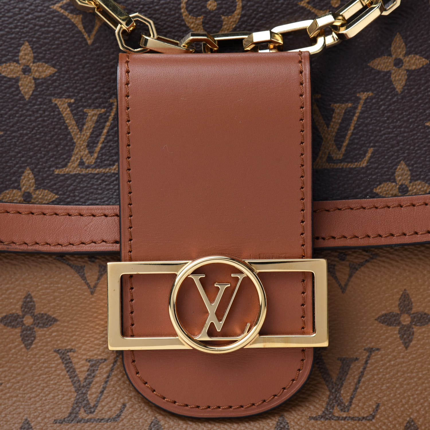 LOUIS VUITTON Reverse Monogram Dauphine MM 766734 | FASHIONPHILE