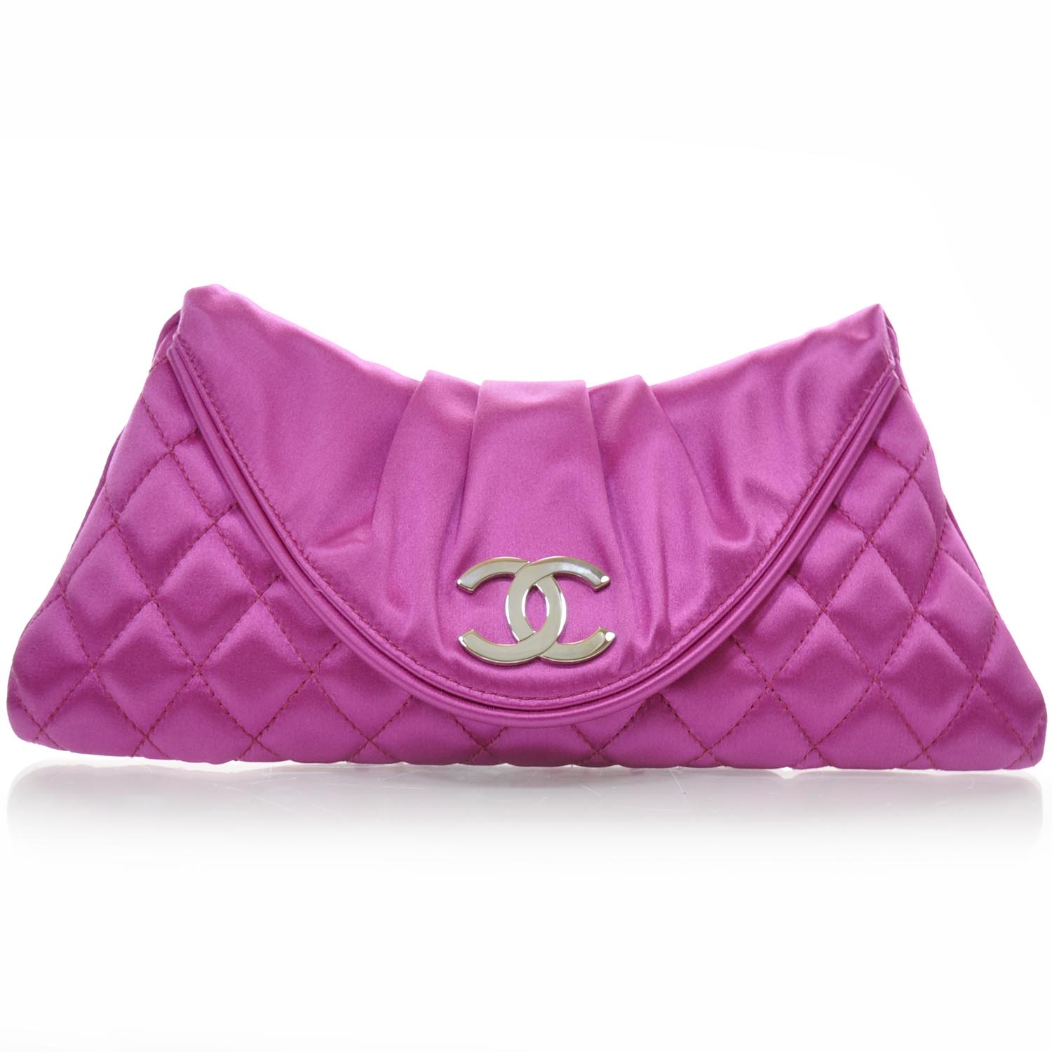 chanel satin clutch