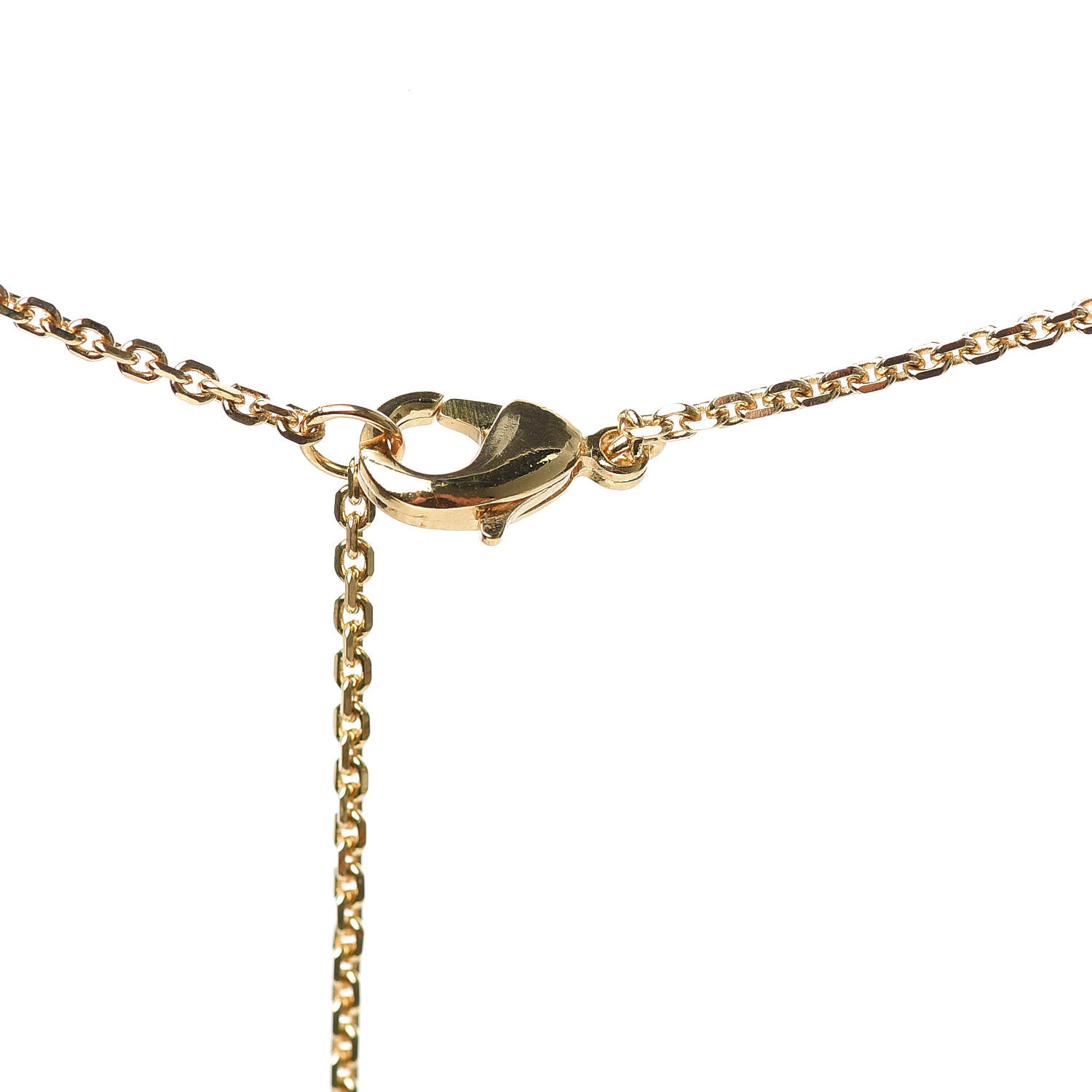 CHRISTIAN DIOR Crystal Pearl Clair D Lune Necklace Gold 480969