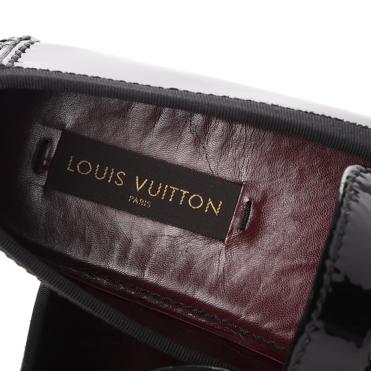 LOUIS VUITTON Mens Patent Monte Carlo Loafers 10 Black 259107