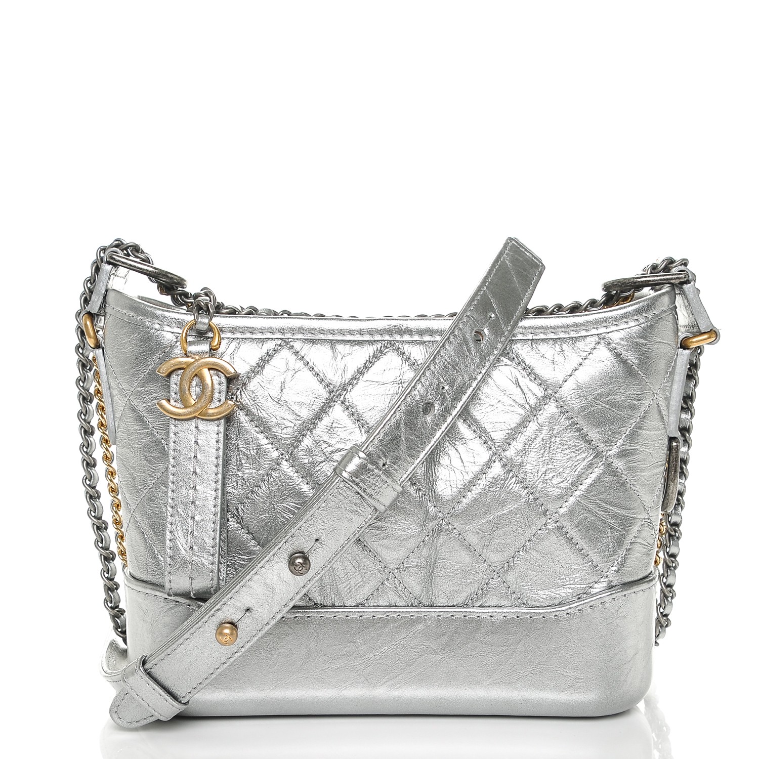 chanel silver gabrielle bag