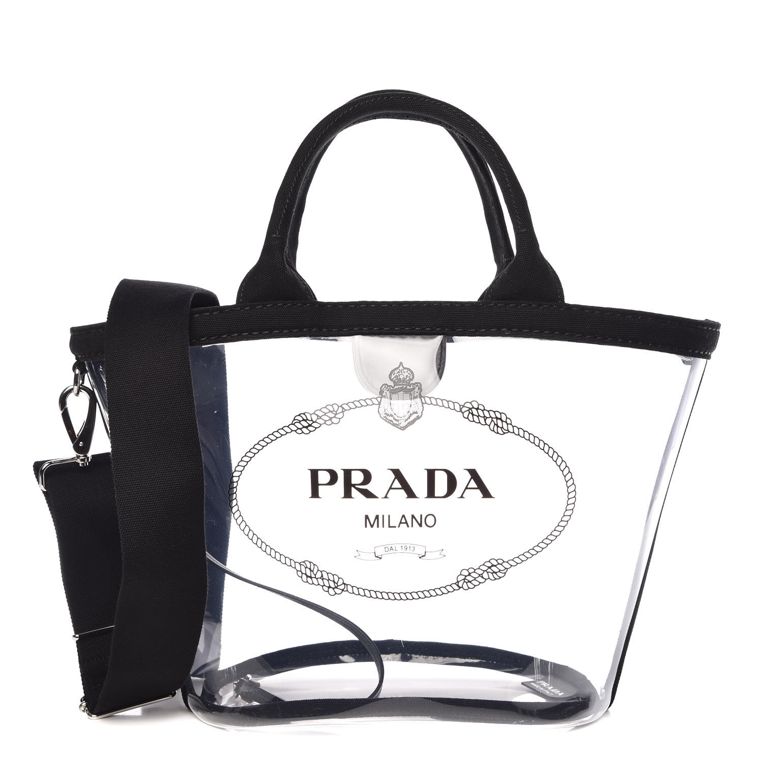 prada transparent tote