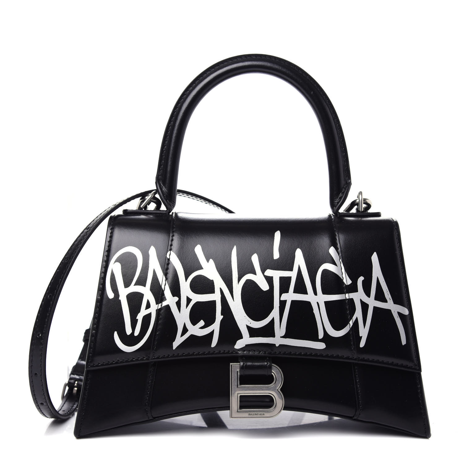 balenciaga graffiti hourglass bag