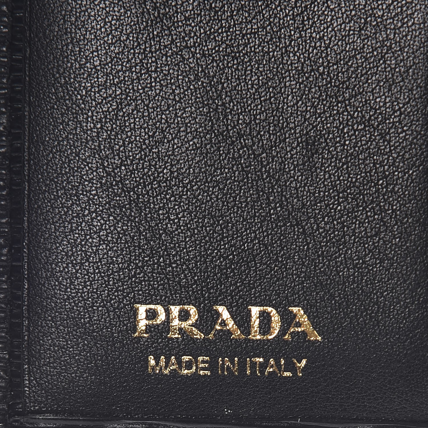 PRADA Vitello Move Trifold Wallet Nero Black 278102