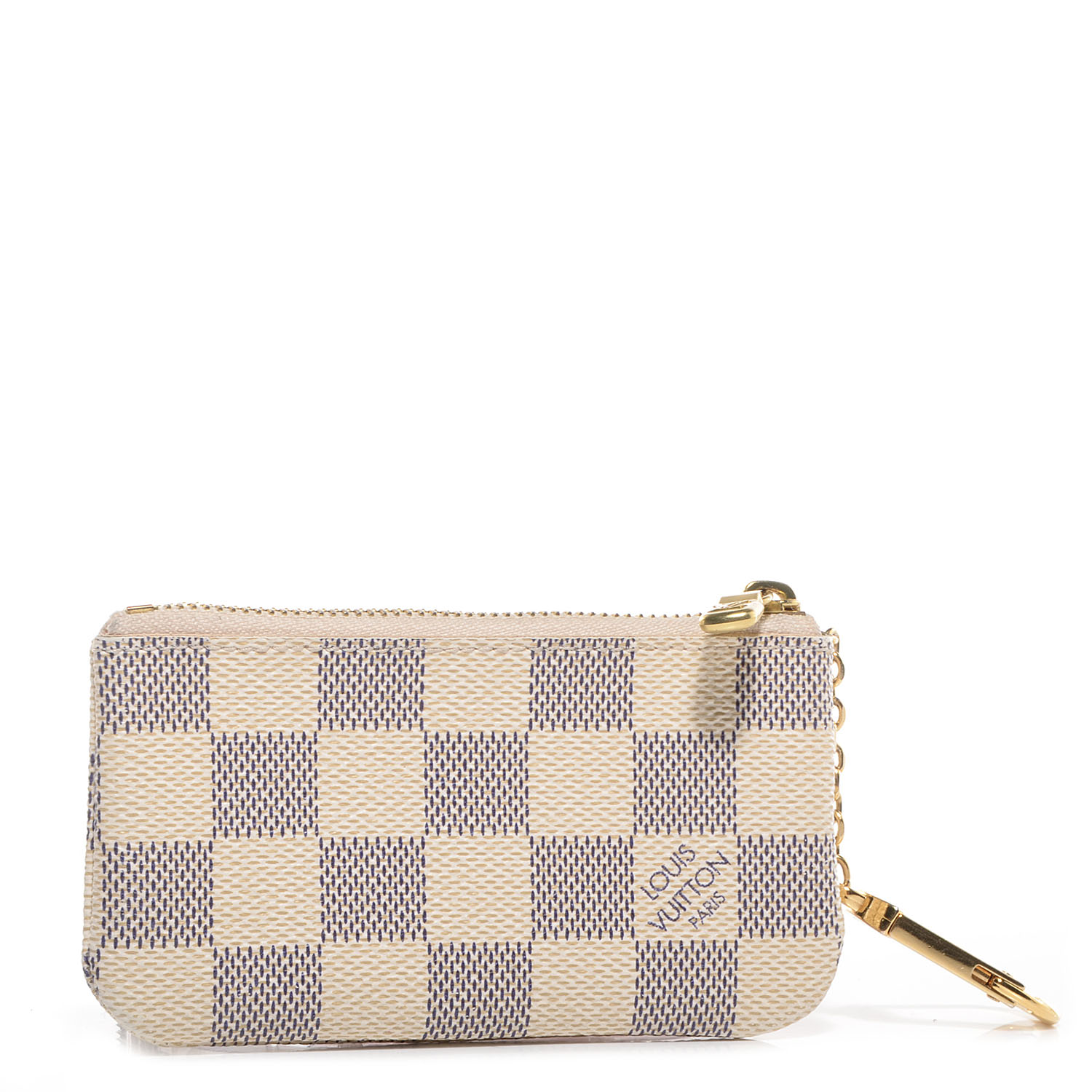 louis vuitton key pouch damier azur canvas