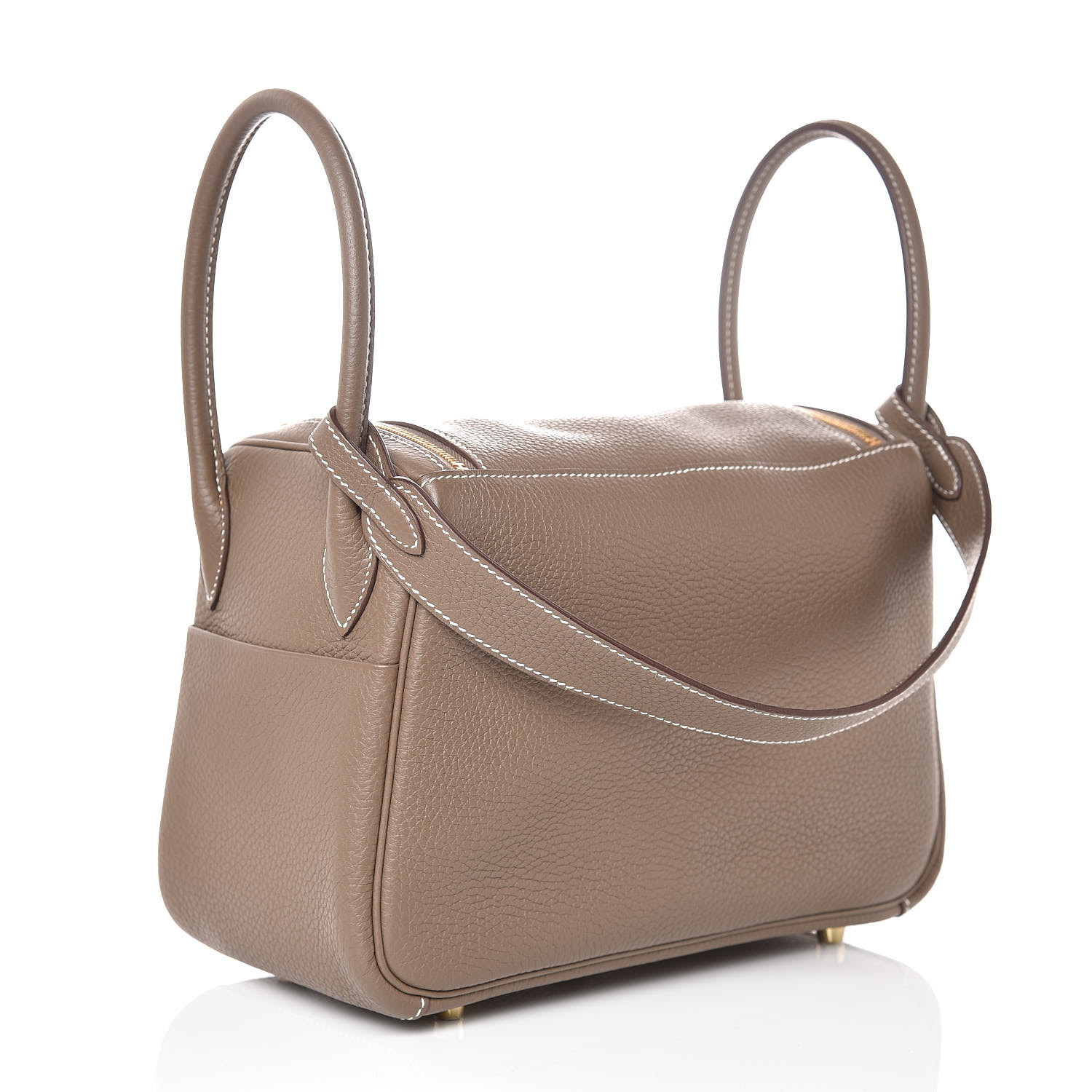 HERMES Taurillon Clemence Lindy 26 Etoupe 364638