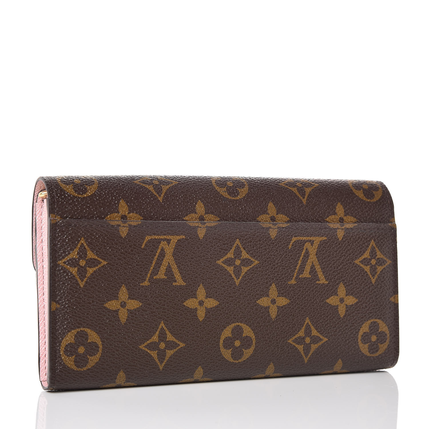 LOUIS VUITTON Monogram Sarah Wallet NM Rose Ballerine 365579