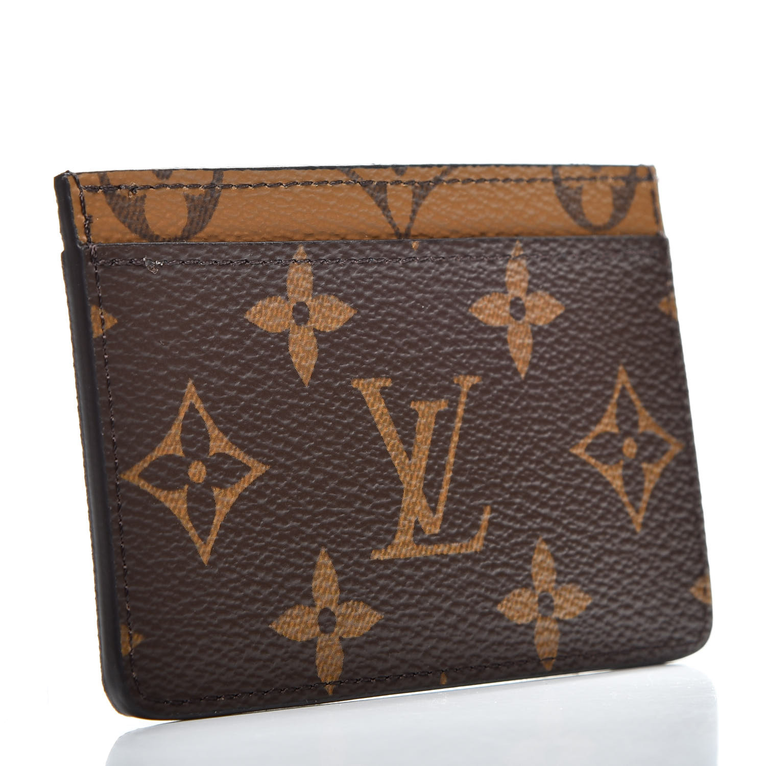 LOUIS VUITTON Reverse Monogram Card Holder 542146 | FASHIONPHILE