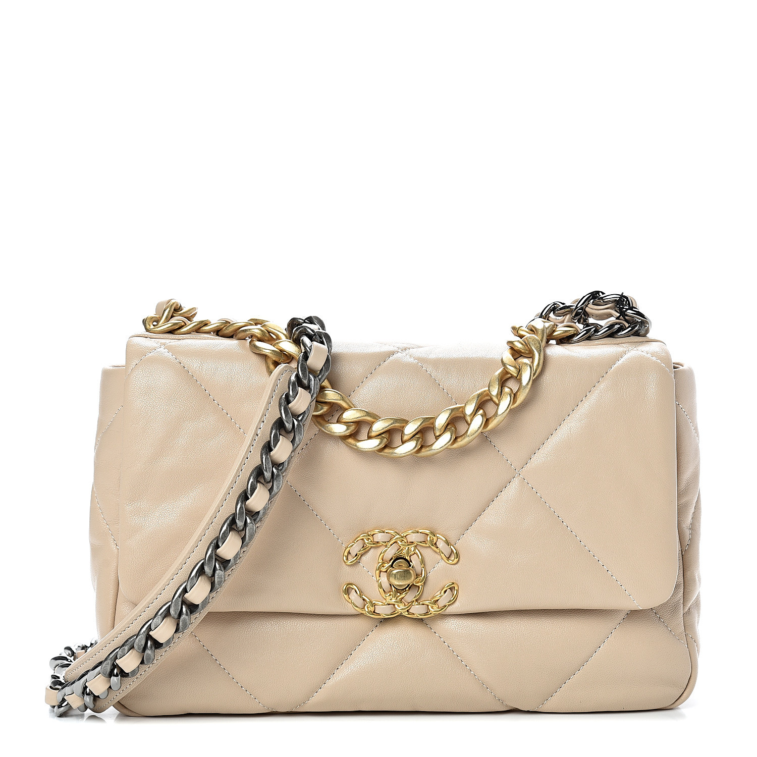 light beige handbag