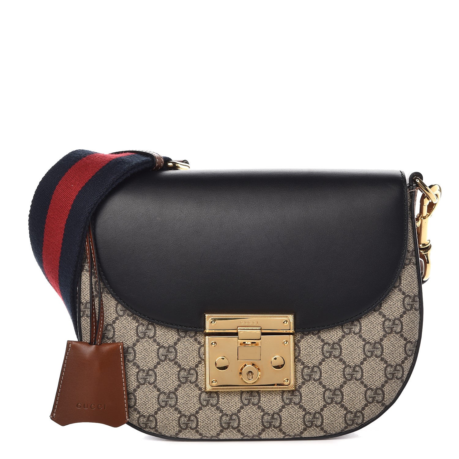 gucci padlock supreme shoulder bag