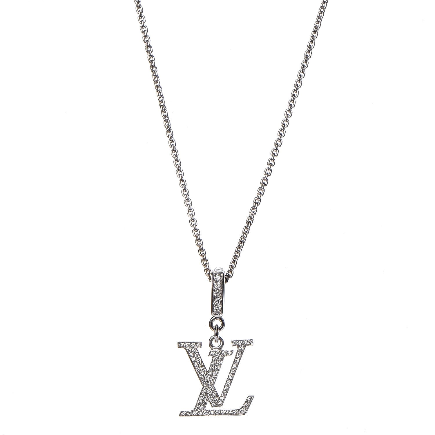 Shop Louis Vuitton Monogram carved necklace (M62484) by lifeisfun
