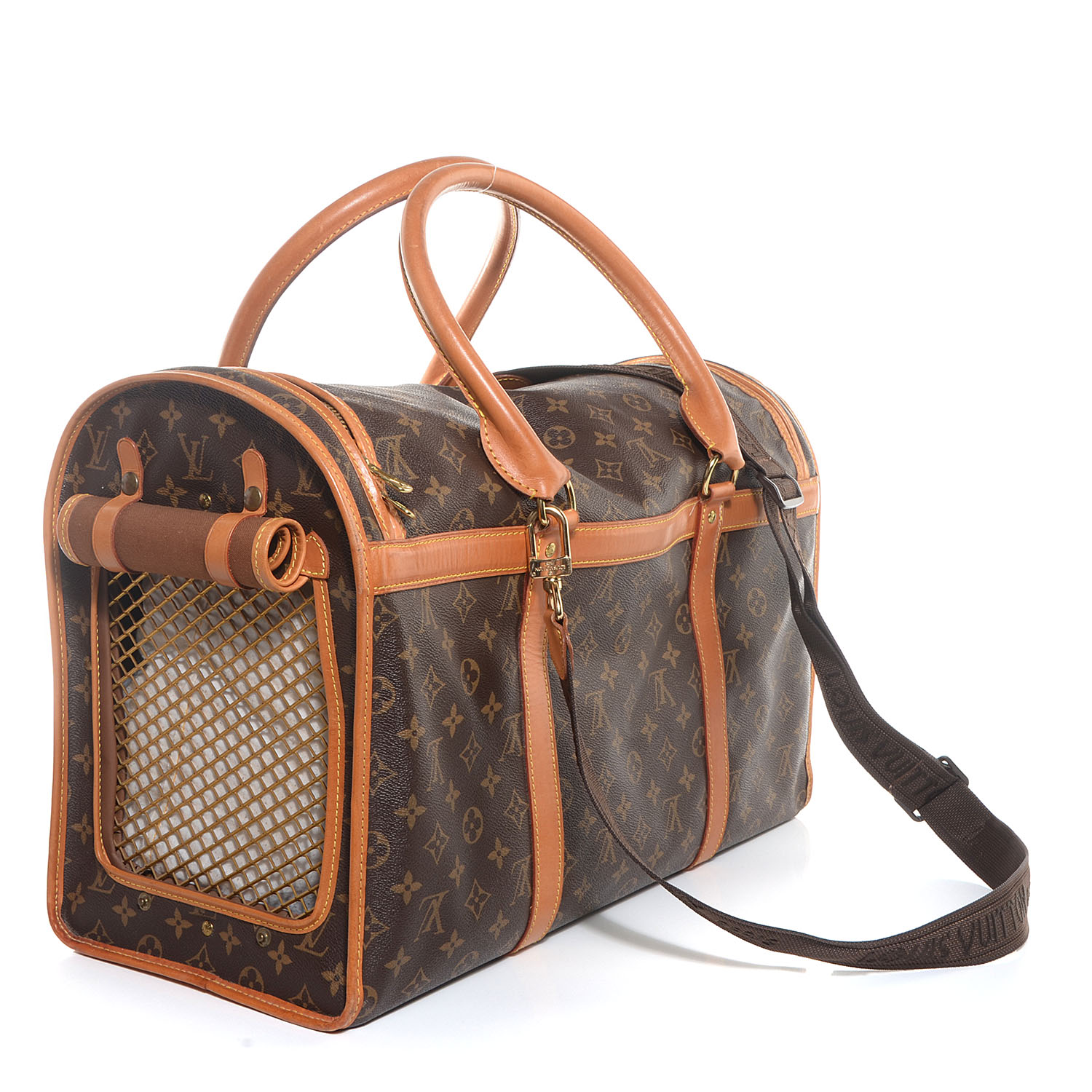 Authentic Louis Vuitton dog carrier , Was used for