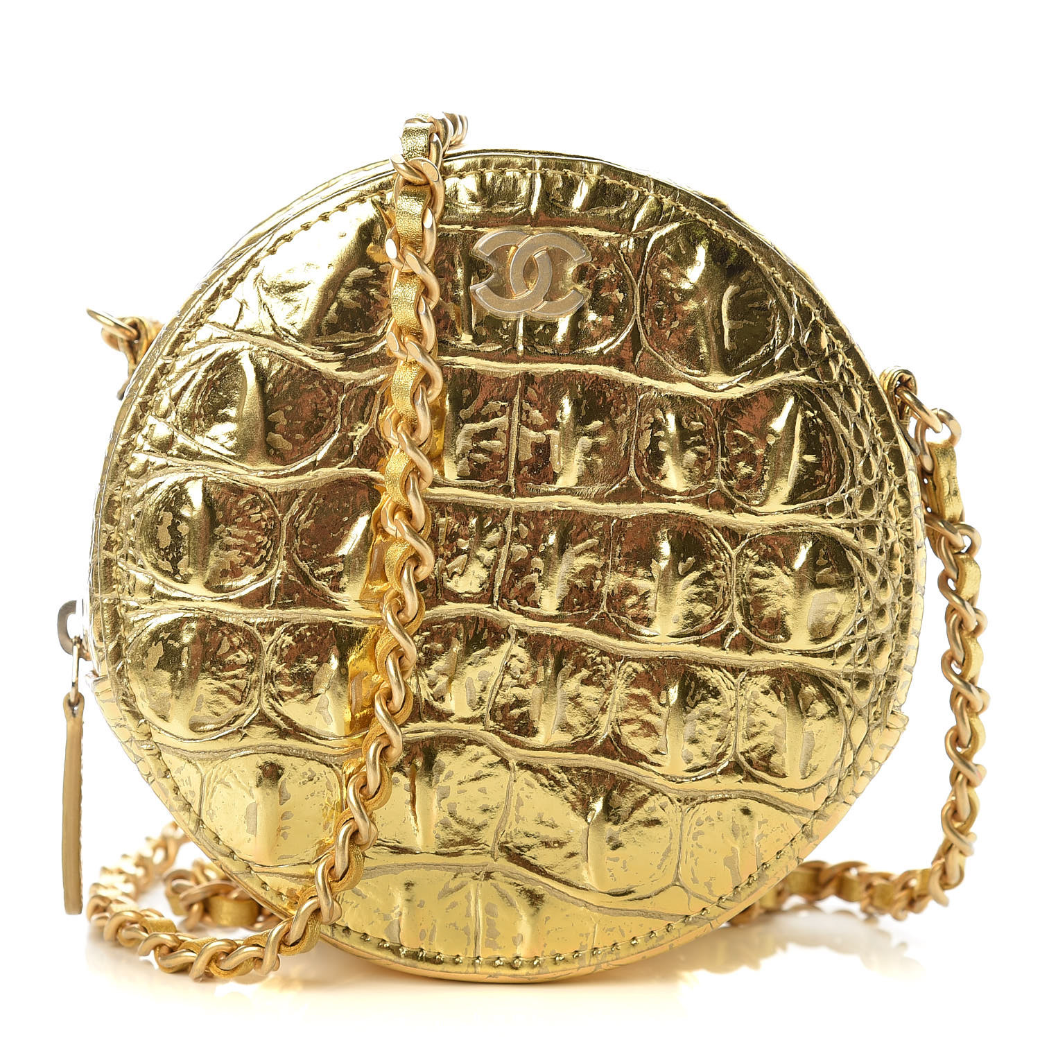 gold round bag