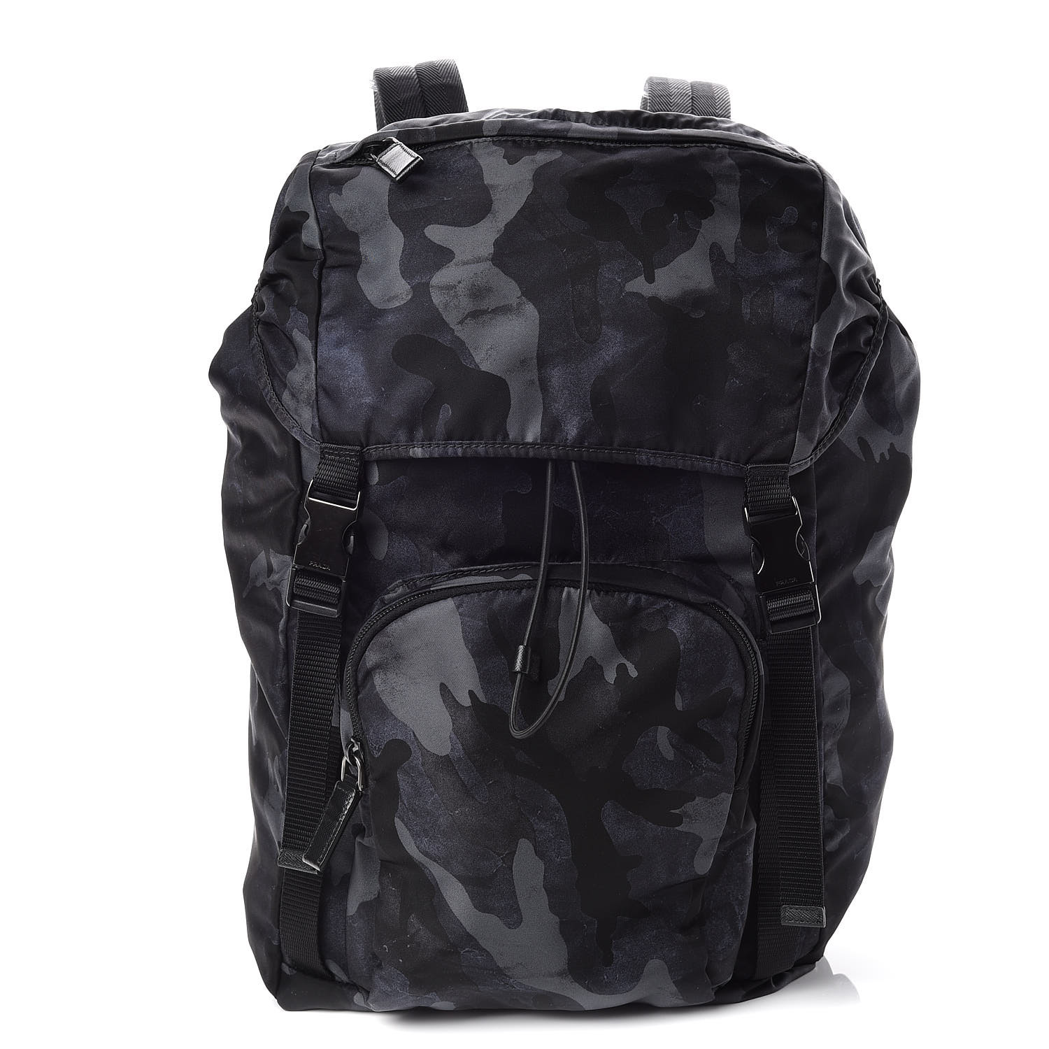 PRADA Tessuto Nylon Camouflage Print Backpack Fumo 404072