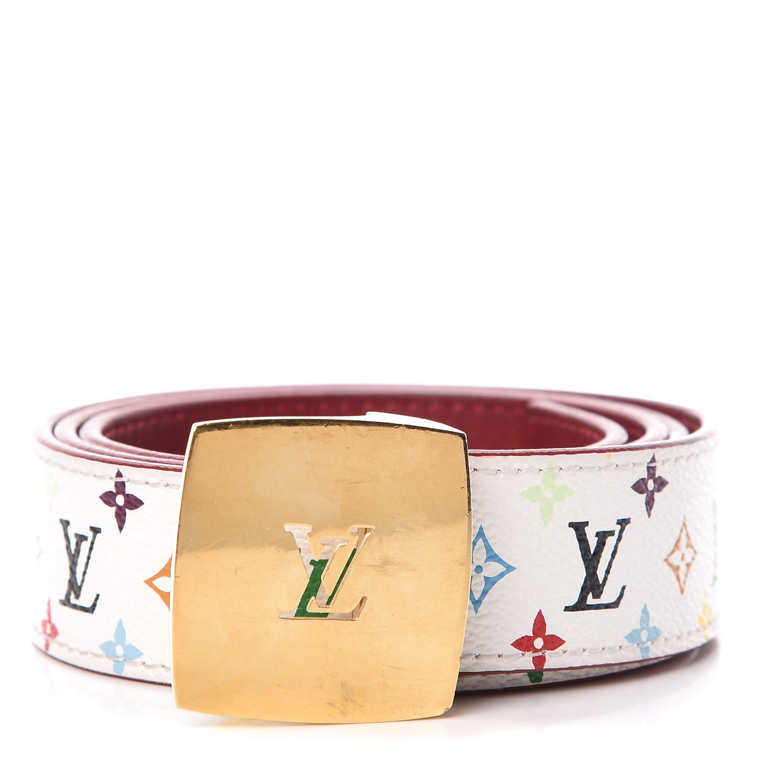 Louis Vuitton Multicolor LV Cut Reversible Belt