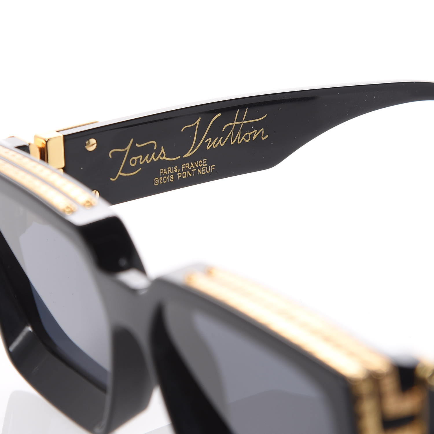 Louis Vuitton Acetate 1 1 Millionaires Z1165e Sunglasses Black 434920