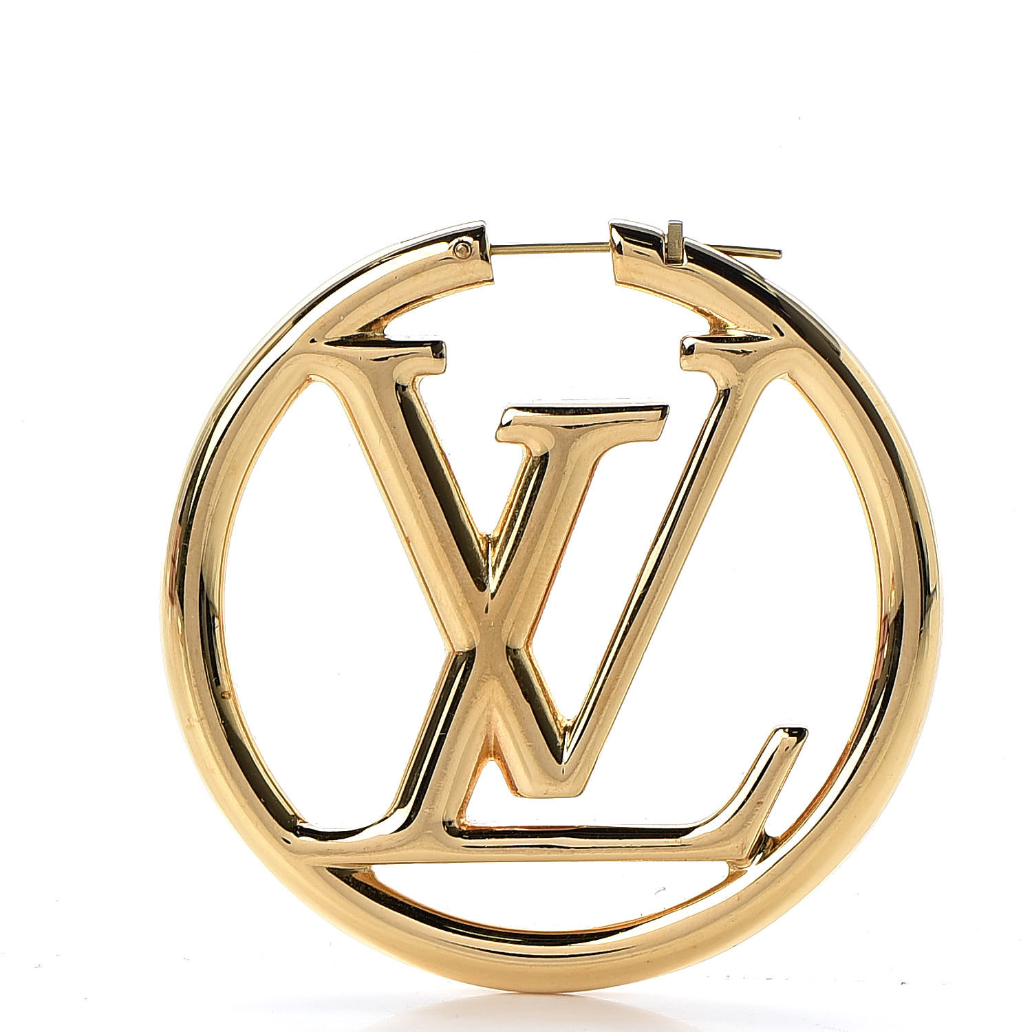 Louis Vuitton Louise Hoop Earrings Silver Sneakers