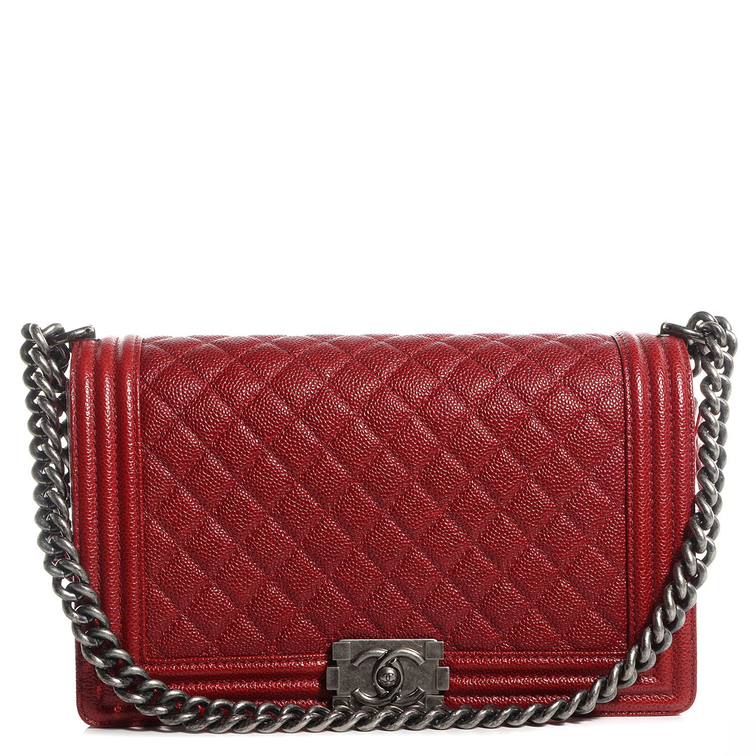 CHANEL Caviar Quilted New Medium Boy Flap Dark Red 82123   7895e709991451ffb26b63c2ddcd7f90 