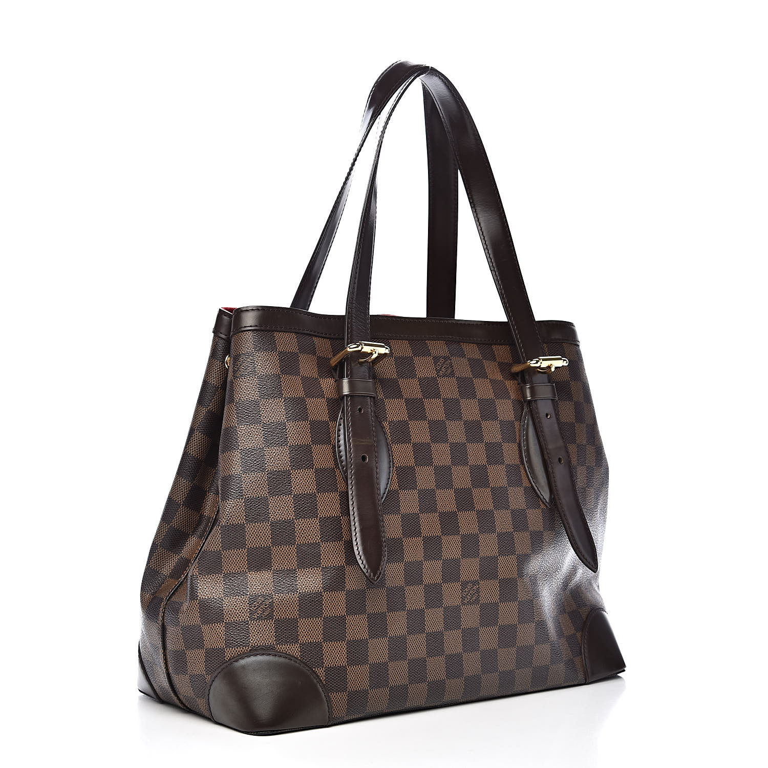 Louis Vuitton Damier Hampstead MM Tote Bag N51204 Brown