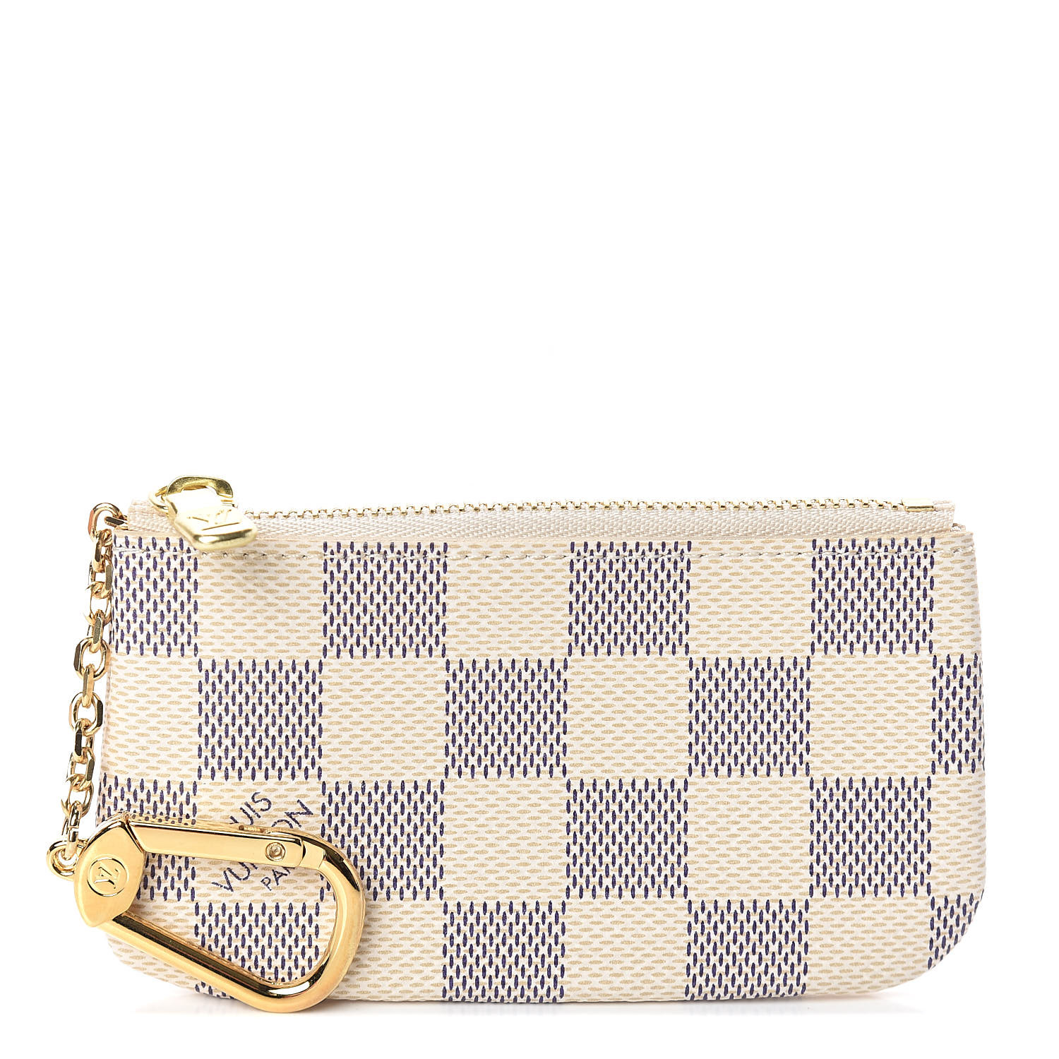 louis vuitton key pouch damier azur