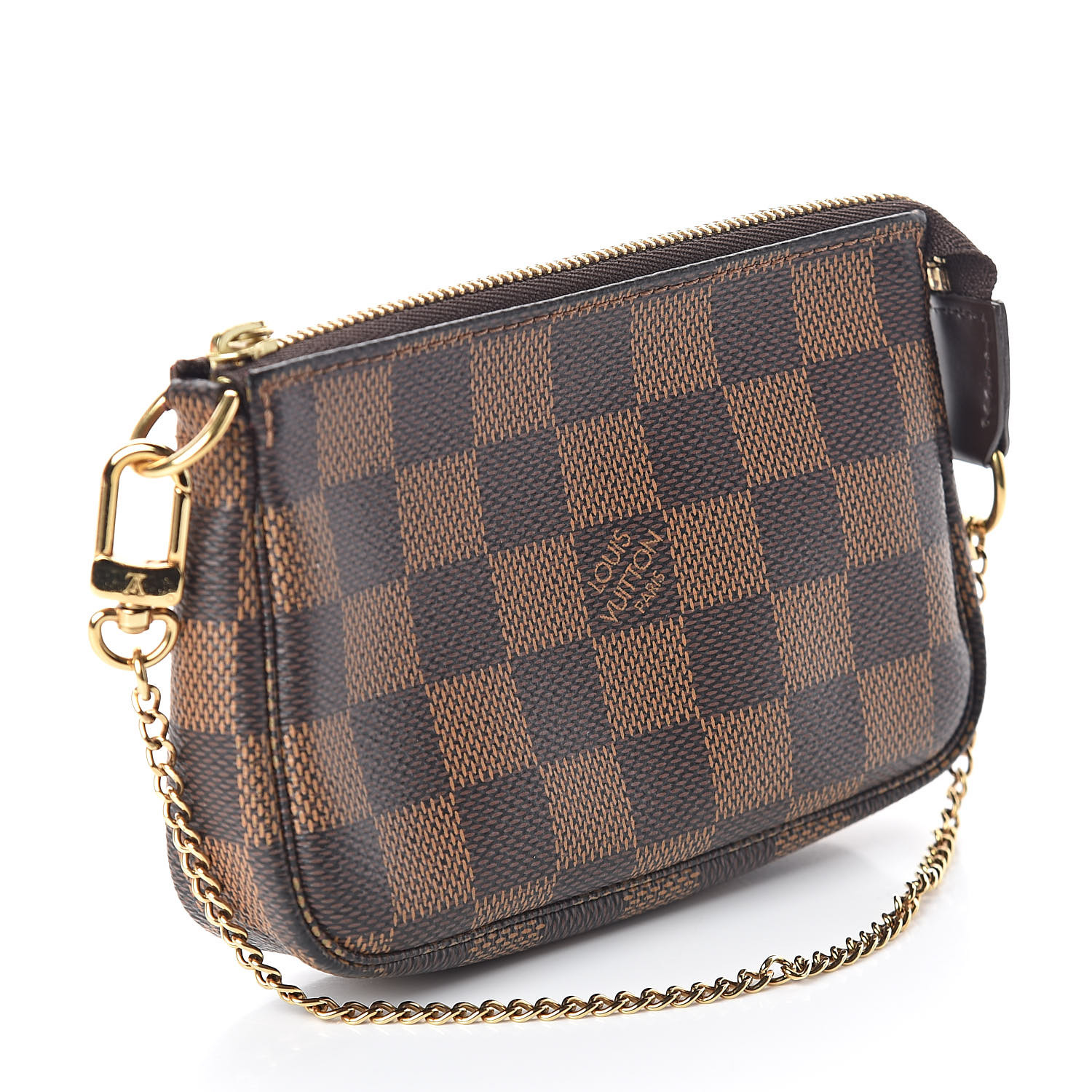 louis vuitton pochette accessoires damier ebene mini brown