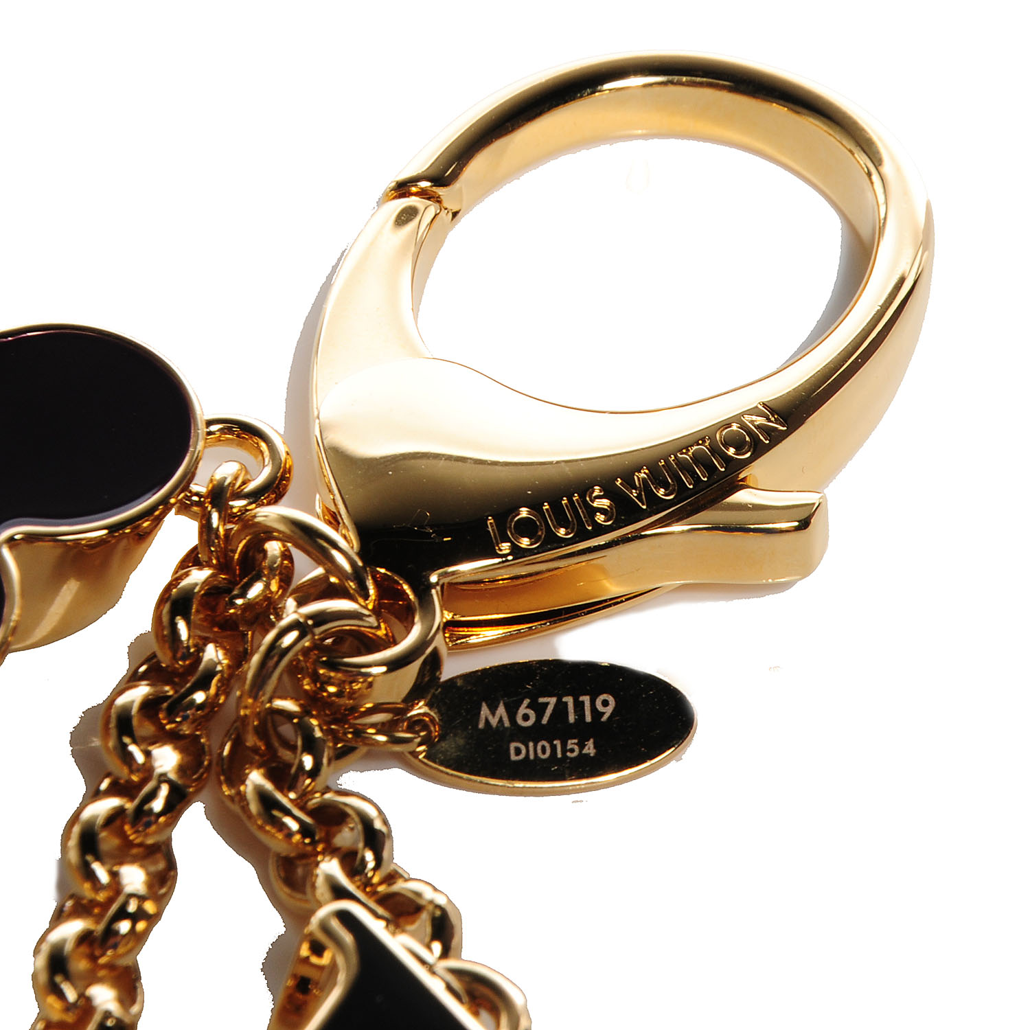 Louis Vuitton Gold Hot Air Balloon Key Ring Chain Charm Multiple