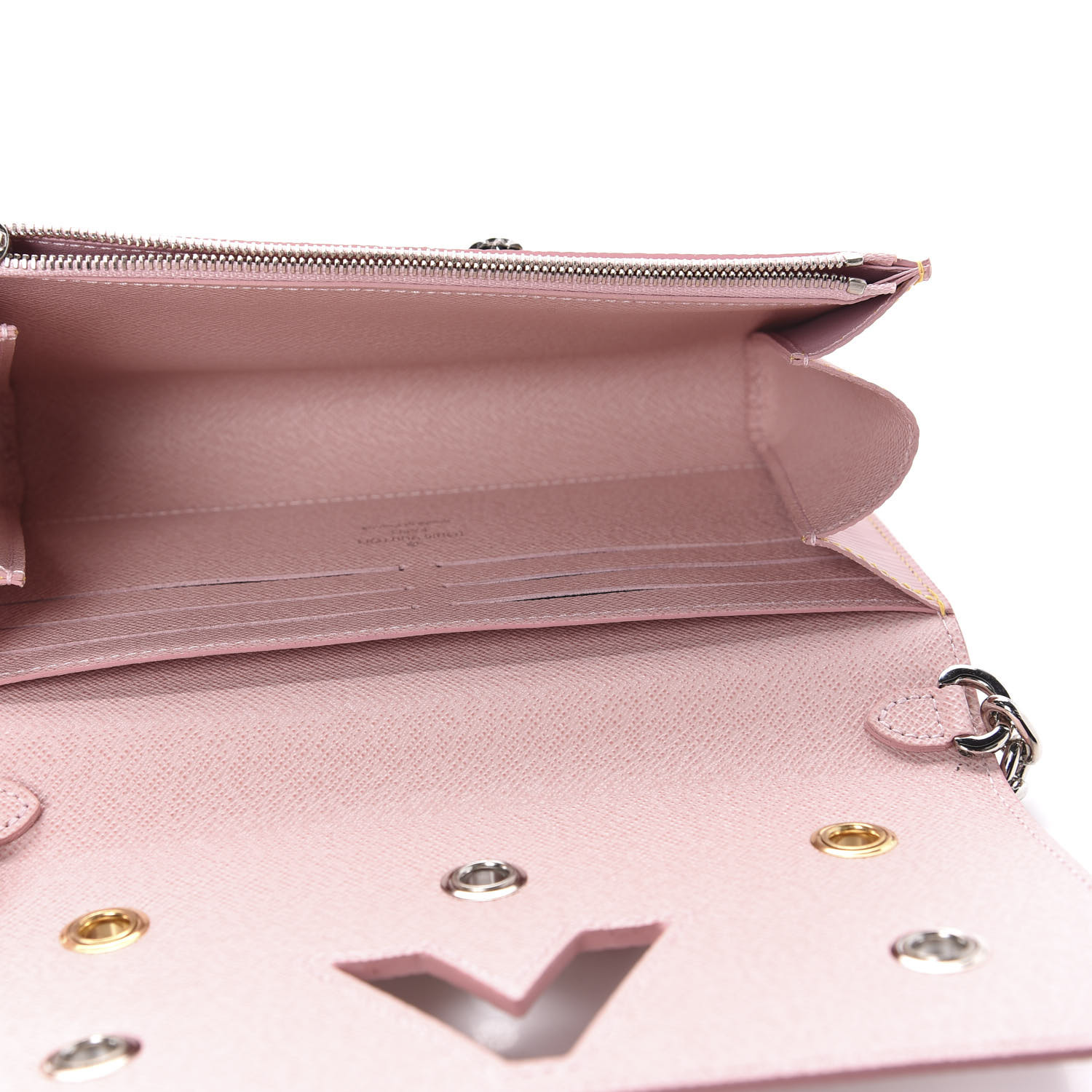 Louis Vuitton Pink Studded EPI Twist Wallet on Chain