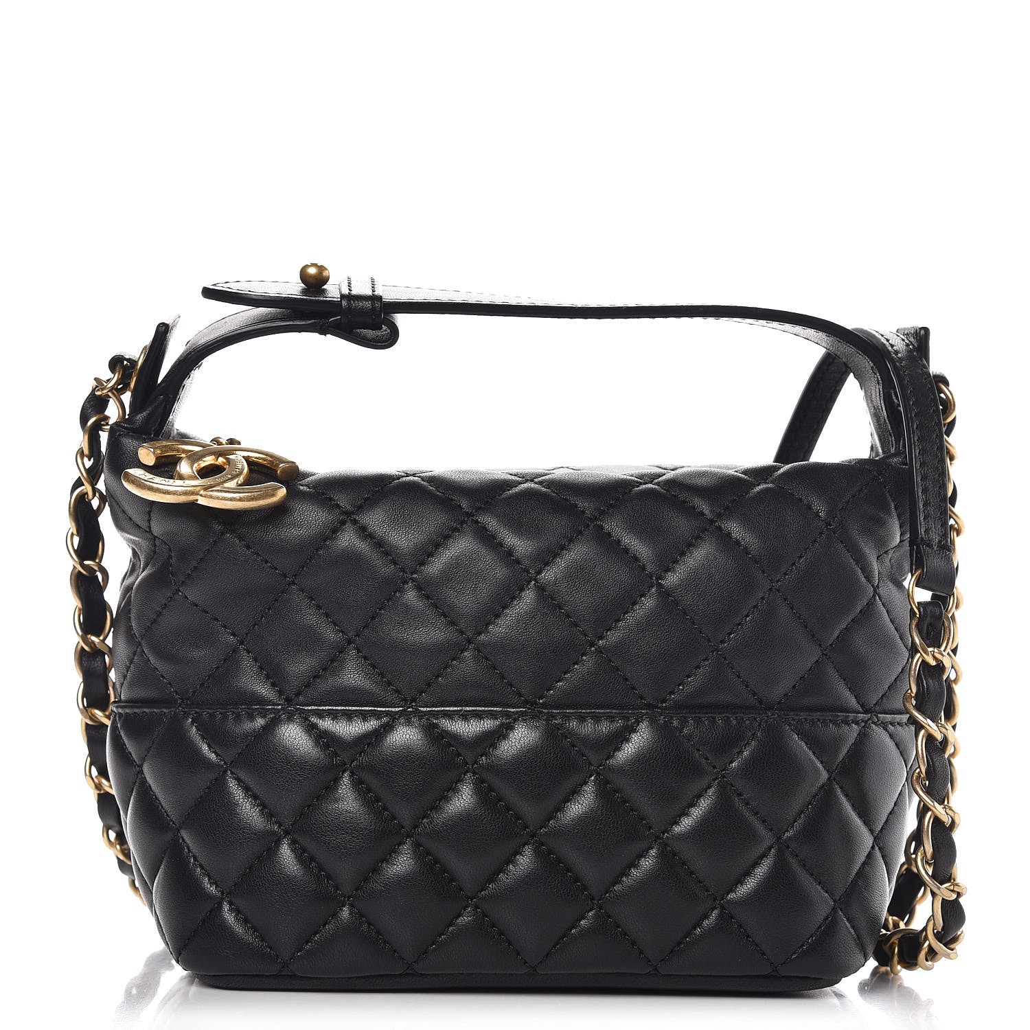 chanel quilted hobo bag