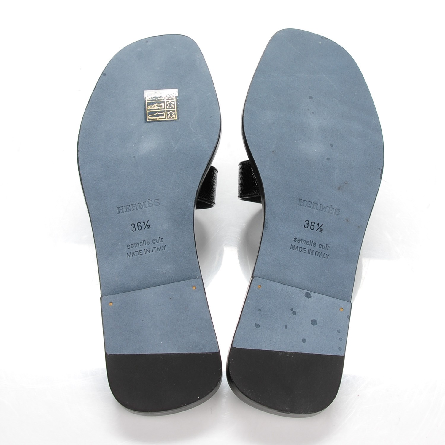 black oran sandals