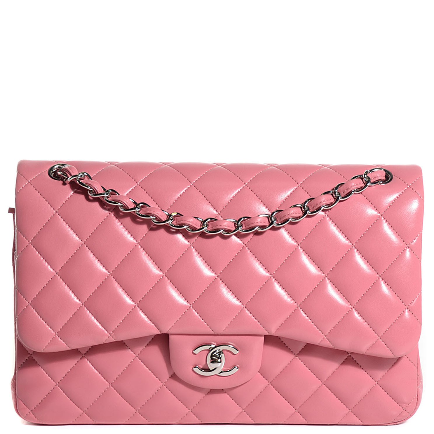 chanel pink lambskin