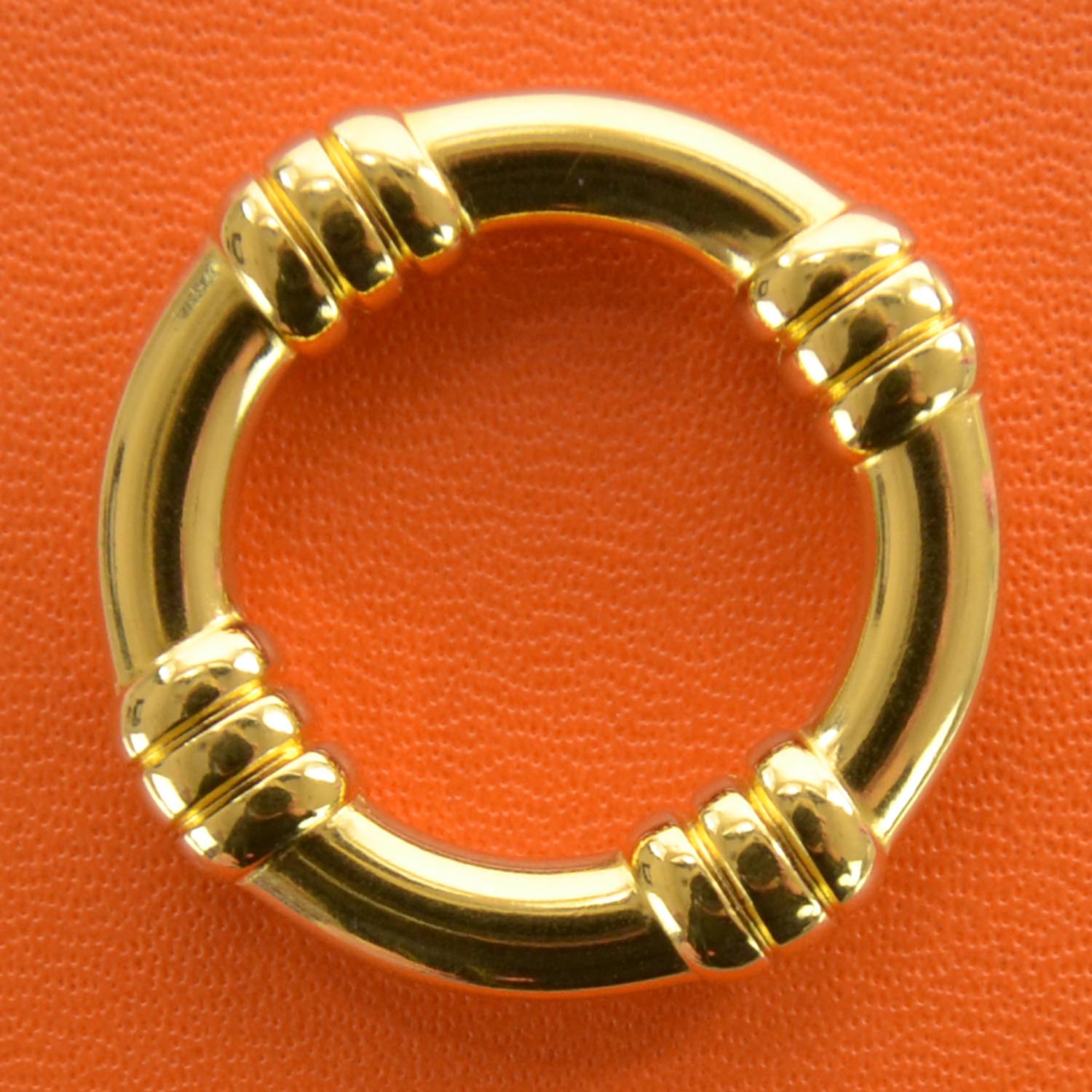 HERMES Scarf Ring Gold 35628