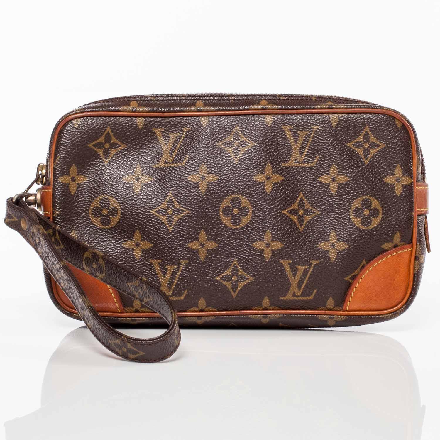 LOUIS VUITTON Monogram Pochette Marly Dragonne Bag 35627