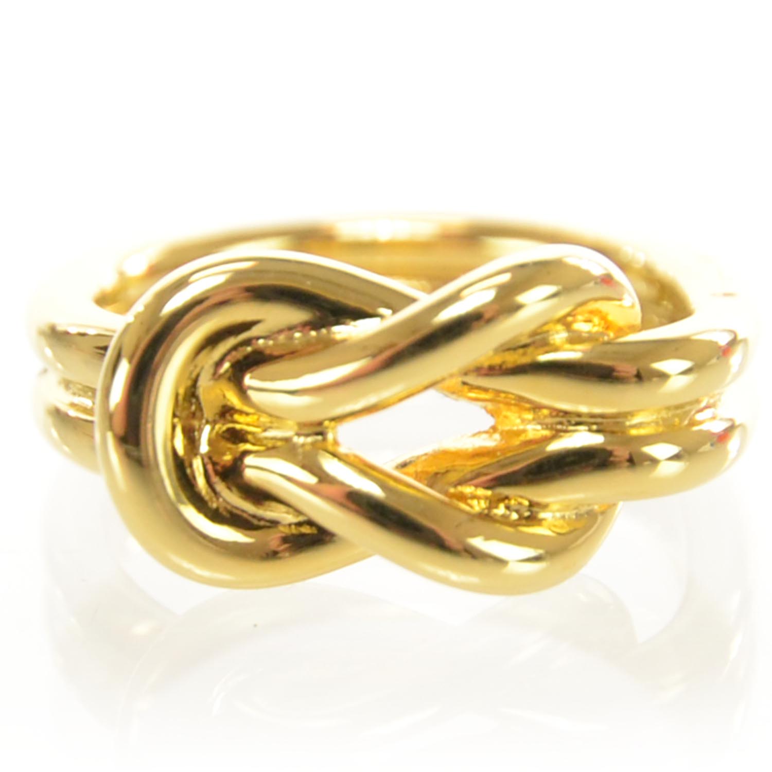 HERMES Knot Scarf Ring Gold 35624