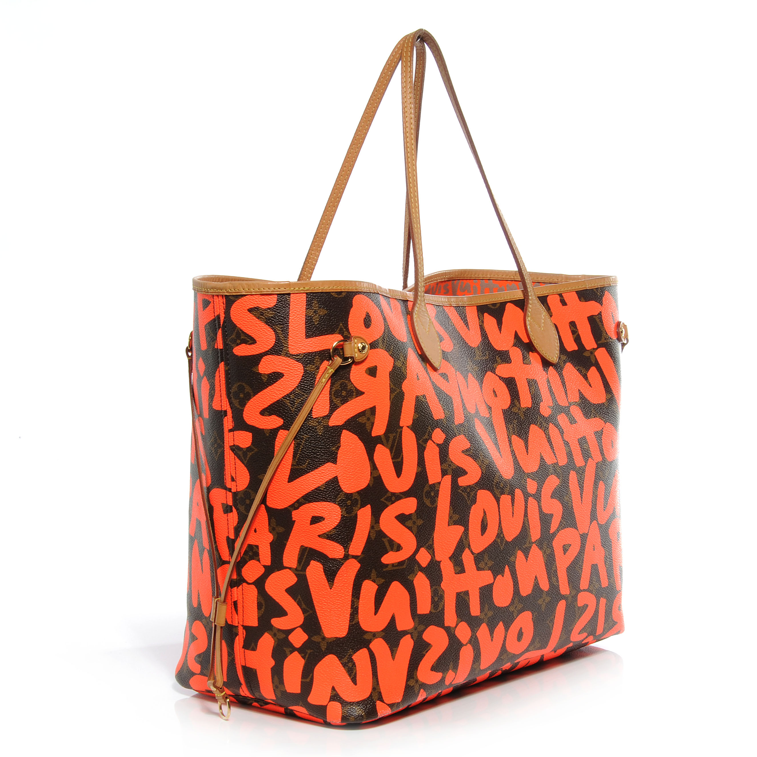 Louis Vuitton, Bags, Louis Vuitton Gm Graffiti Neverfull Stephen Neon