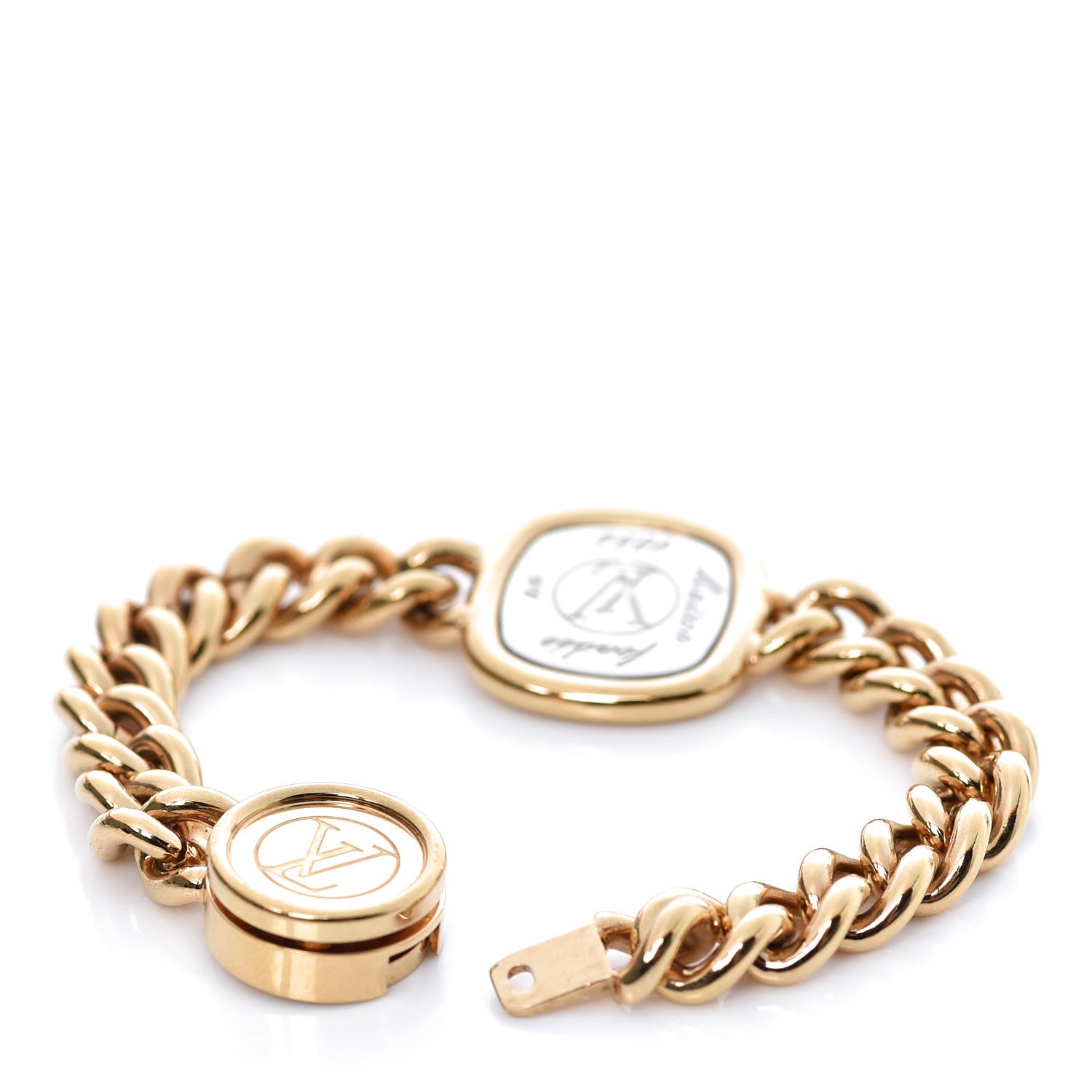 Louis Vuitton - Empreinte Chain Bracelet White Gold - Grey - Unisex - Luxury