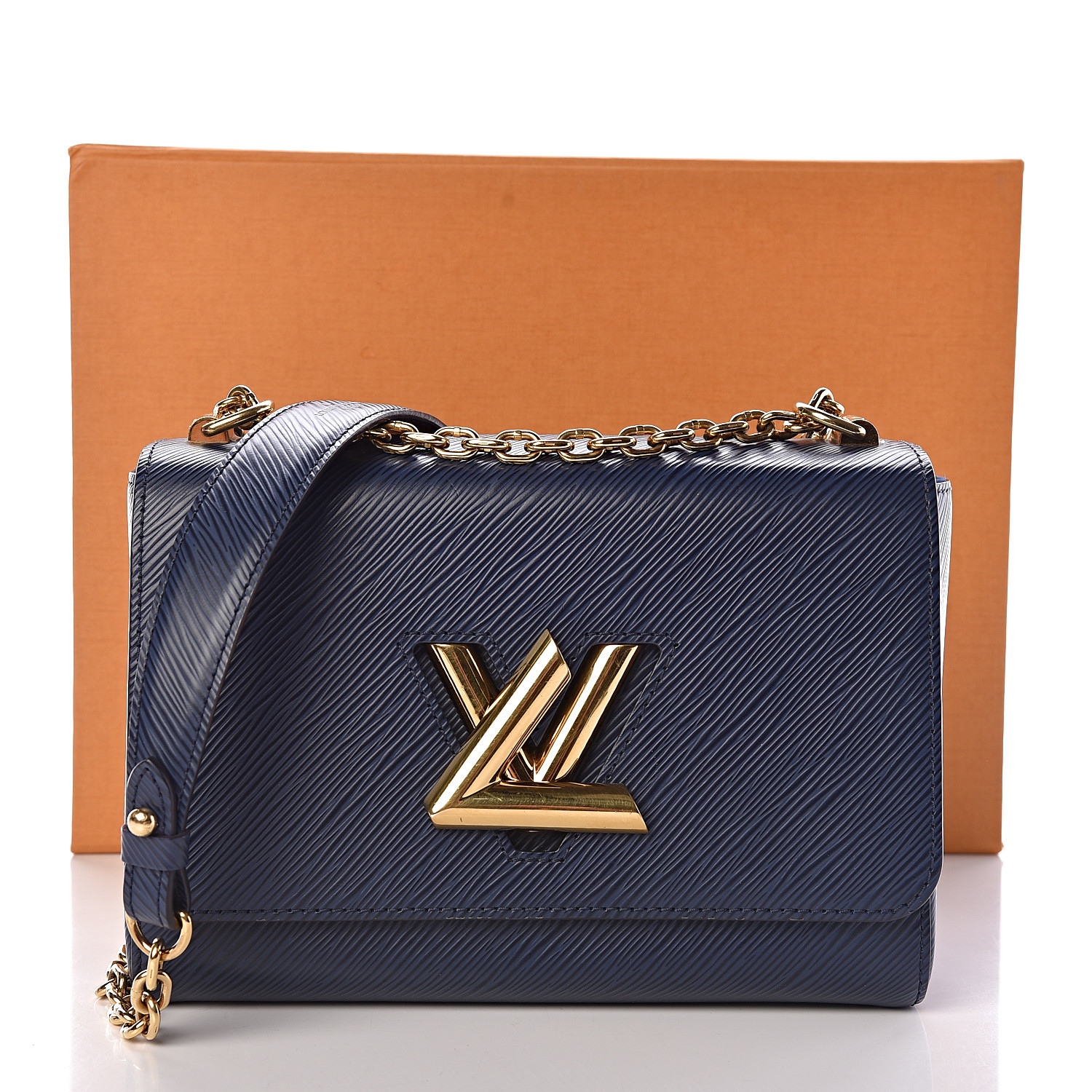 LOUIS VUITTON Epi Twist Shoulder Bag MM Indigo 463948 | FASHIONPHILE