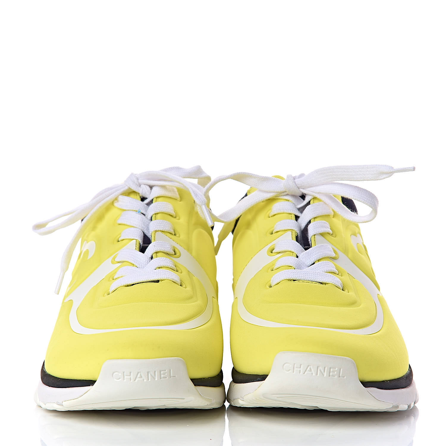 chanel yellow sneakers