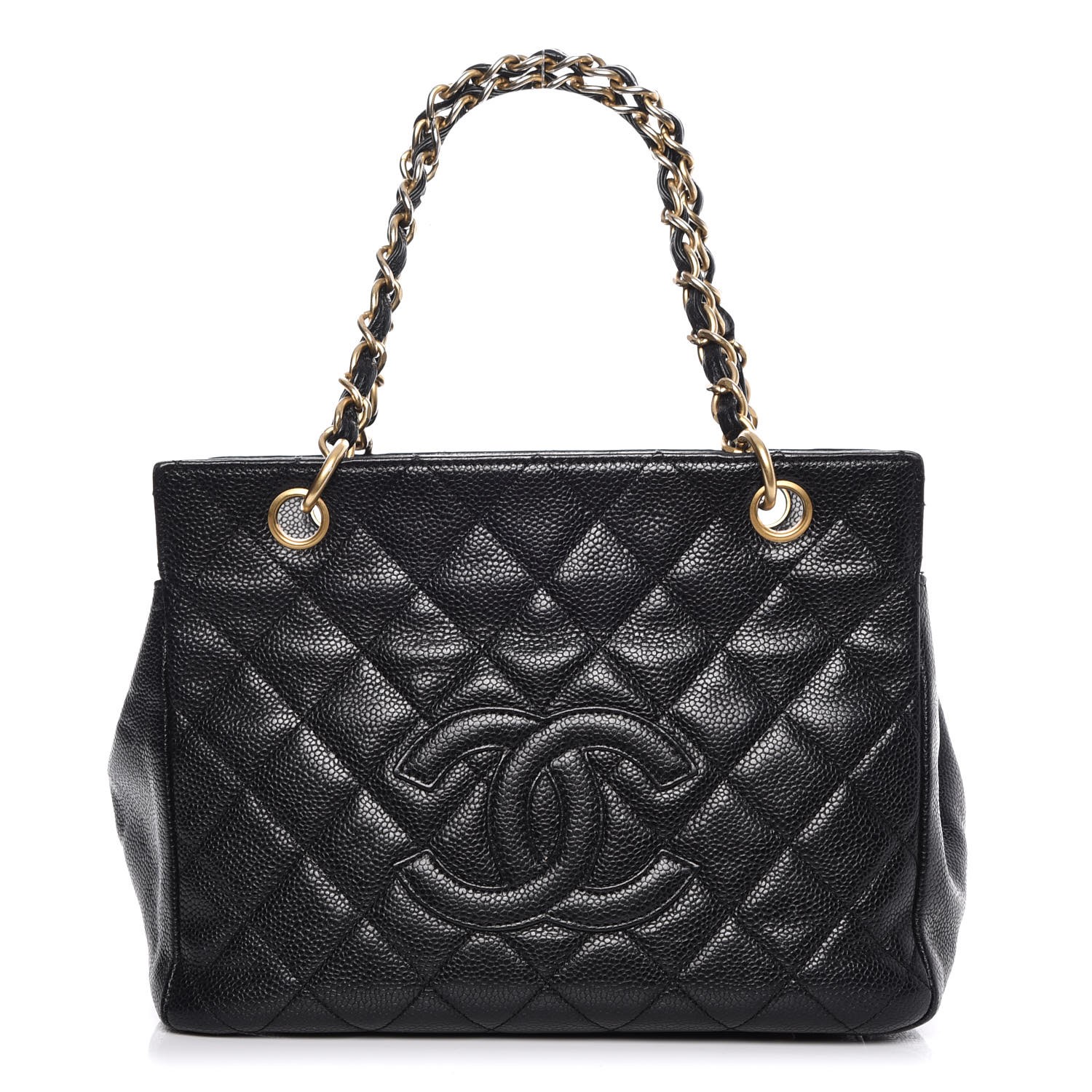 CHANEL Caviar Quilted Petit Timeless Tote PTT Black 276000 | FASHIONPHILE