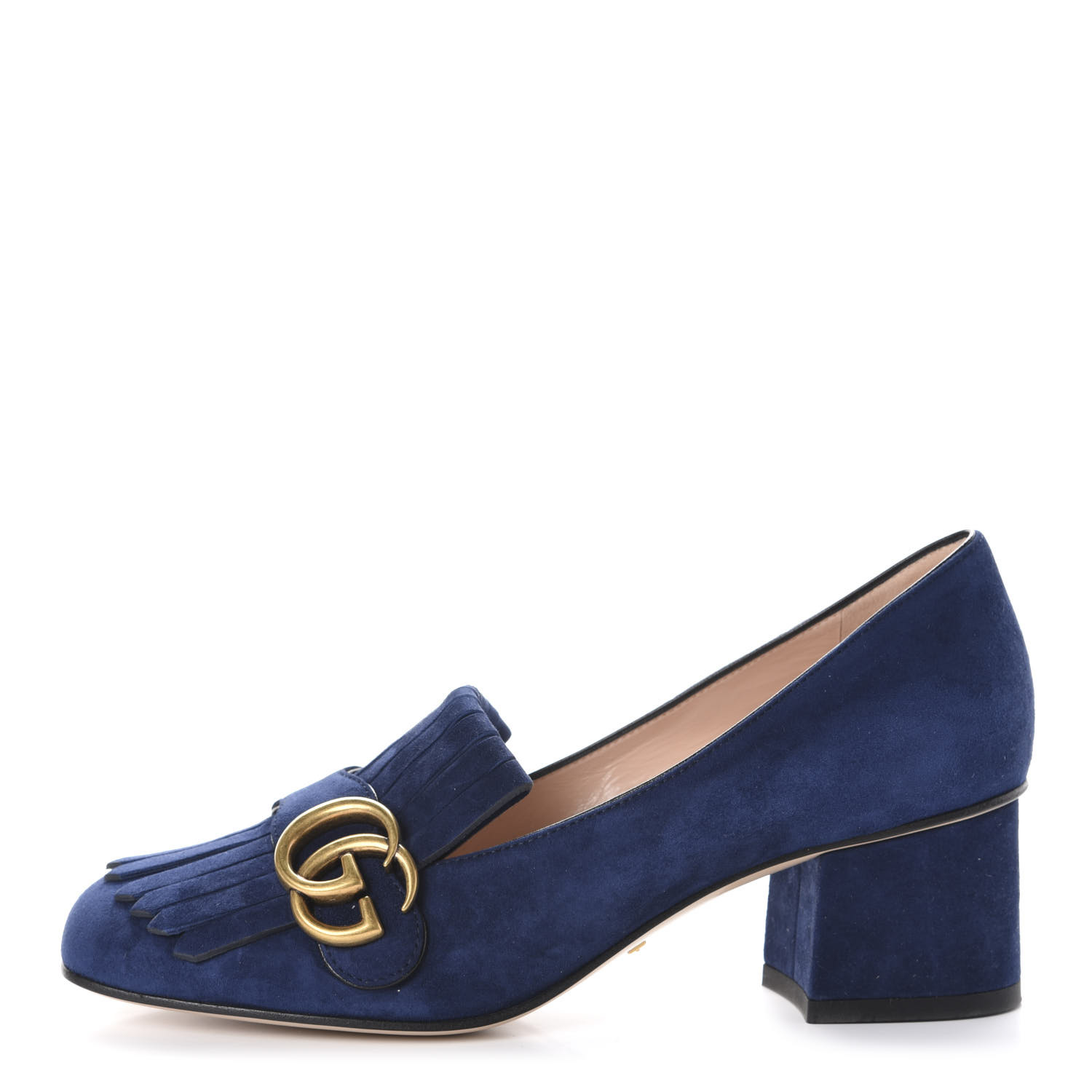 blue suede gucci loafers