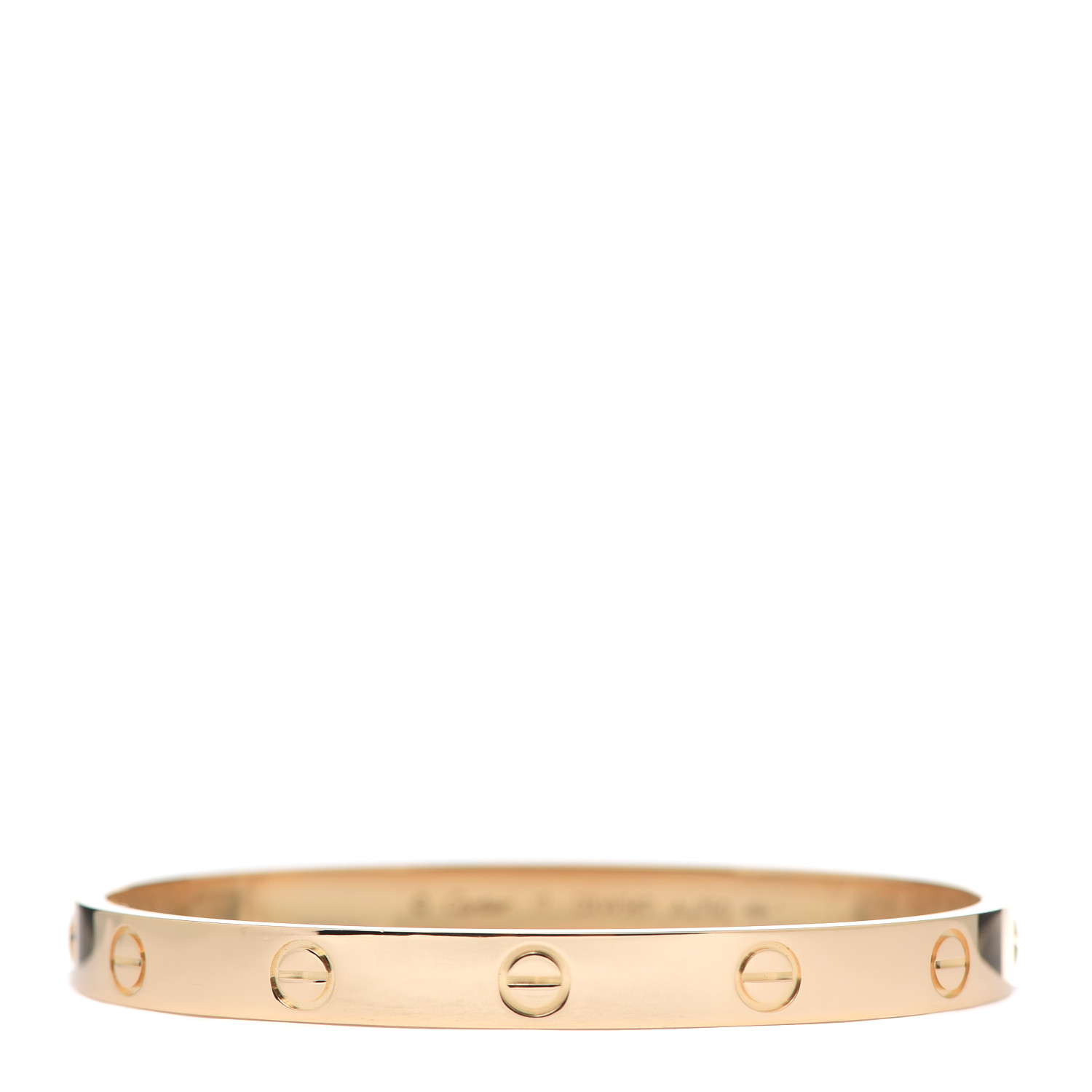 Cartier 18k Yellow Gold Love Bracelet 17 Fashionphile