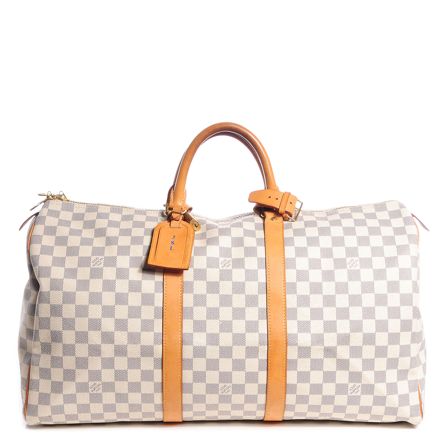 louis vuitton damier azur keepall 50