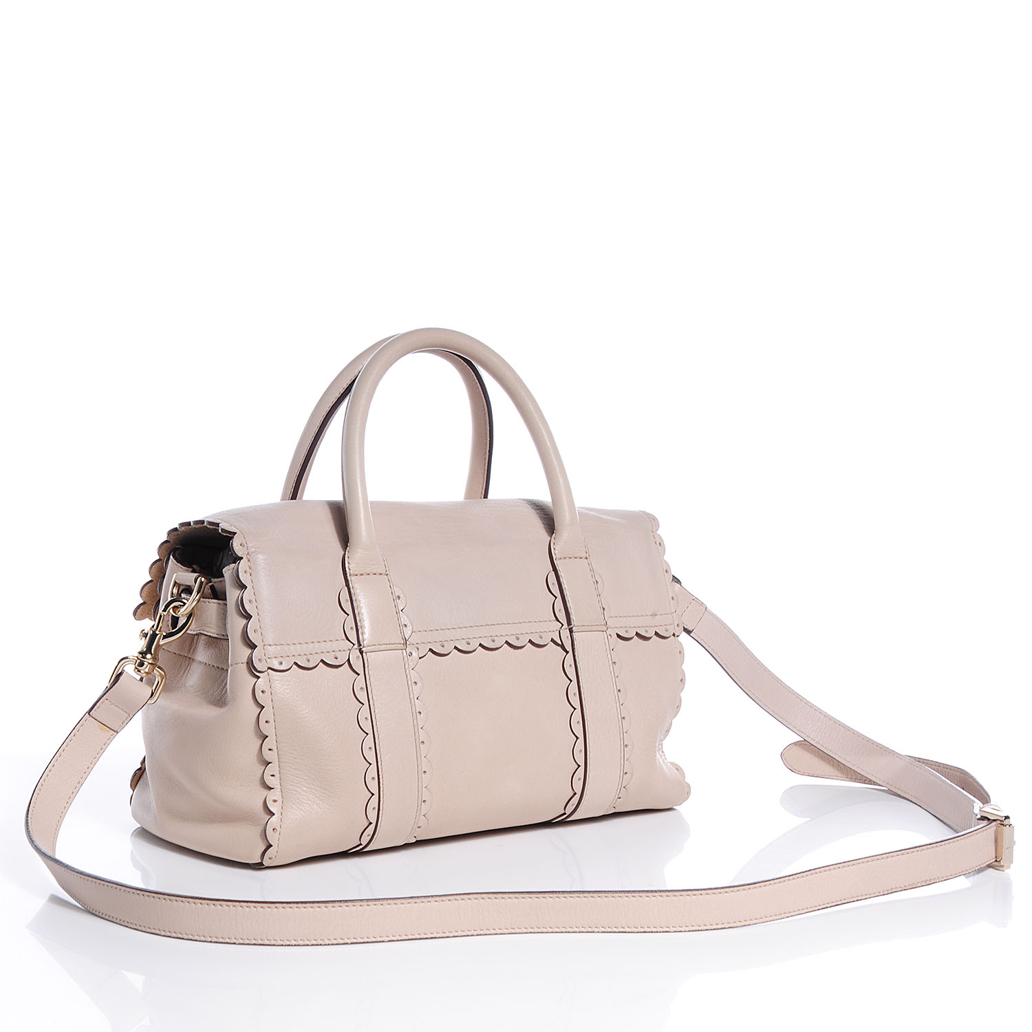 MULBERRY Soft Matte Leather Small Cookie Bayswater Satchel Pebble Beige ...