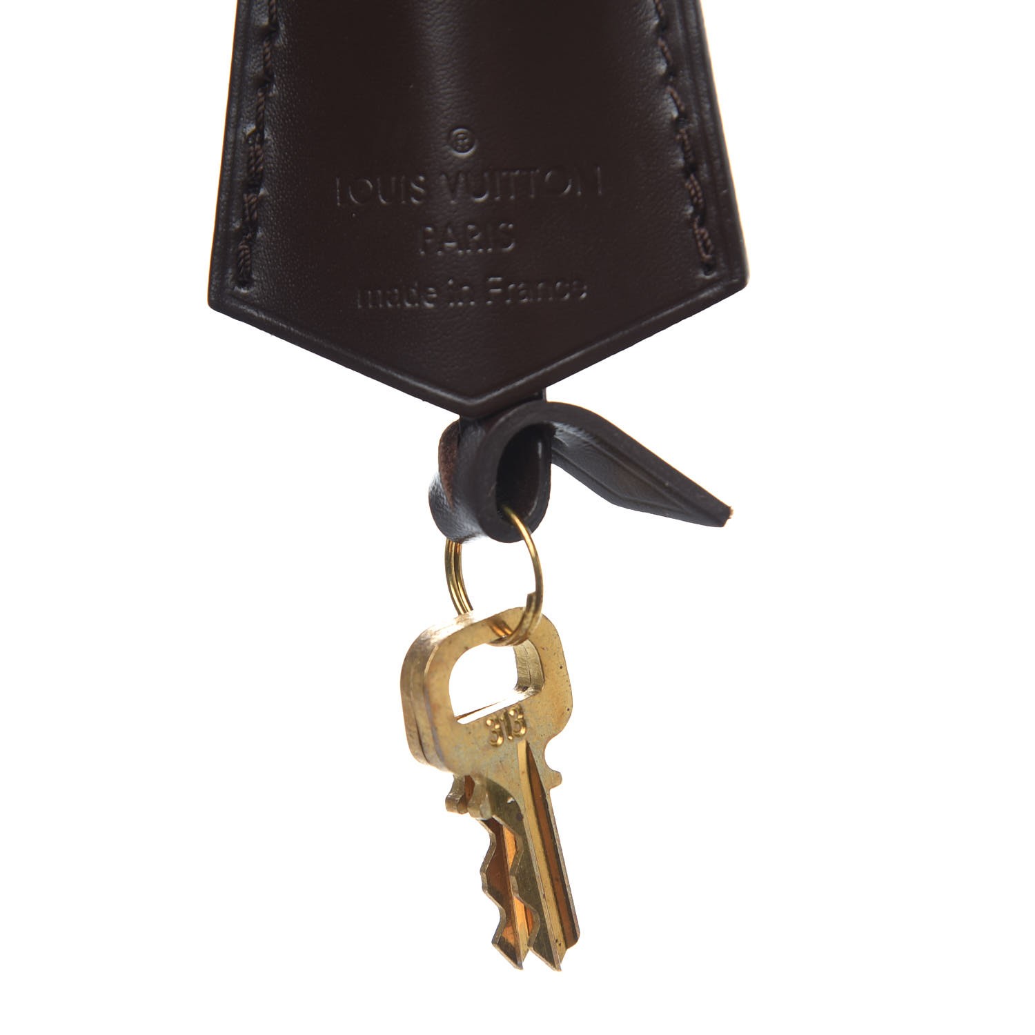 LOUIS VUITTON Vachetta Clochette Key Bell Holder 219077