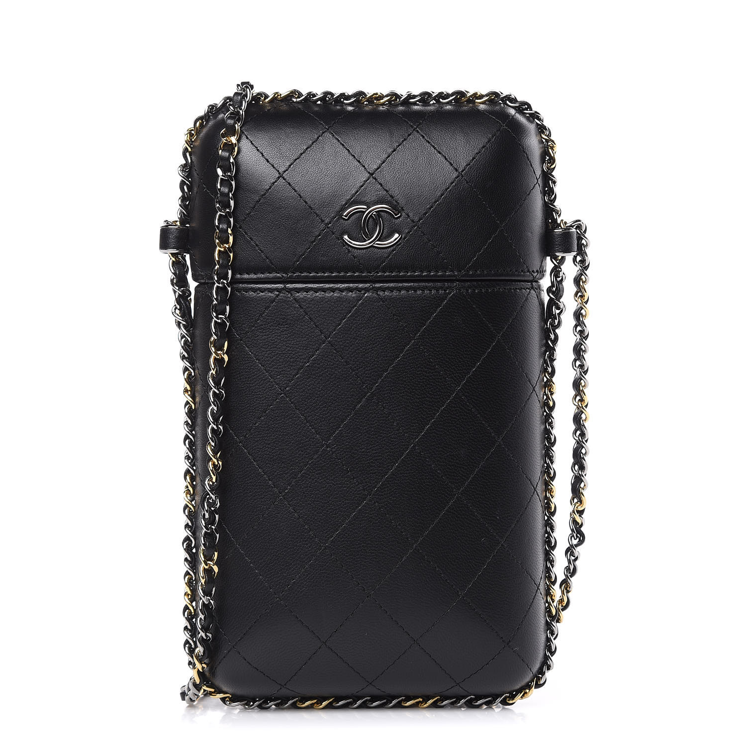 chanel phone bag with chain