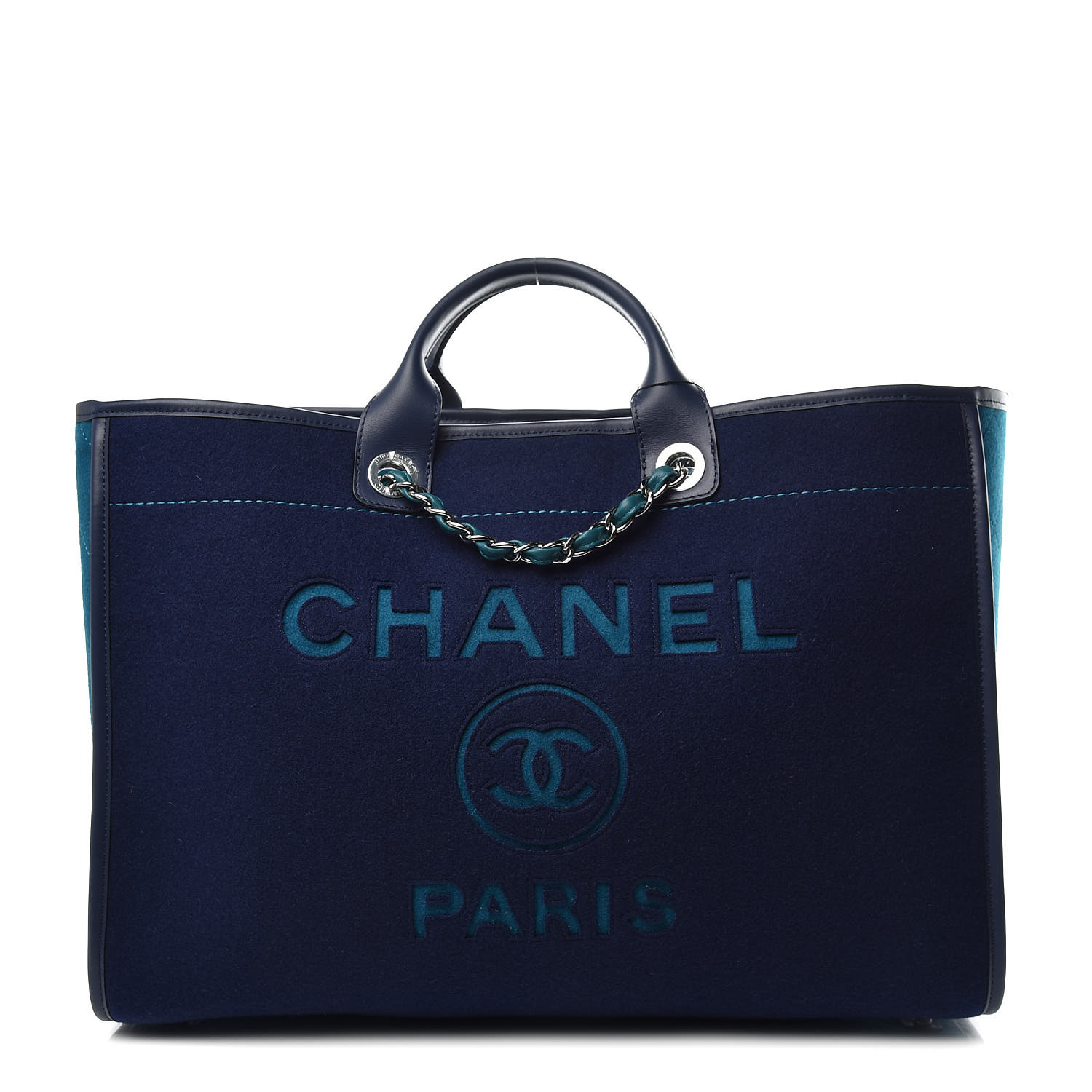 blue chanel tote