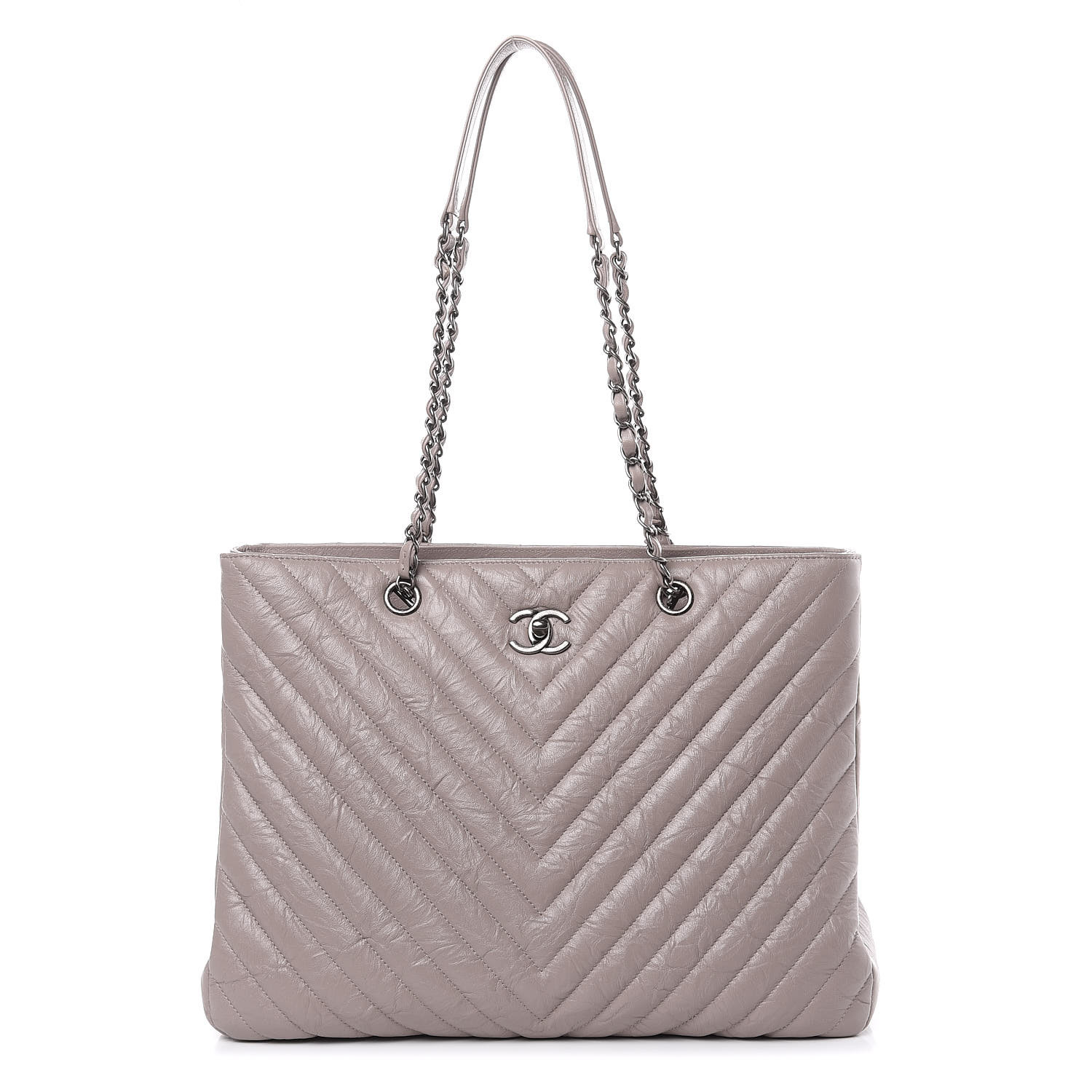 chanel tote grey