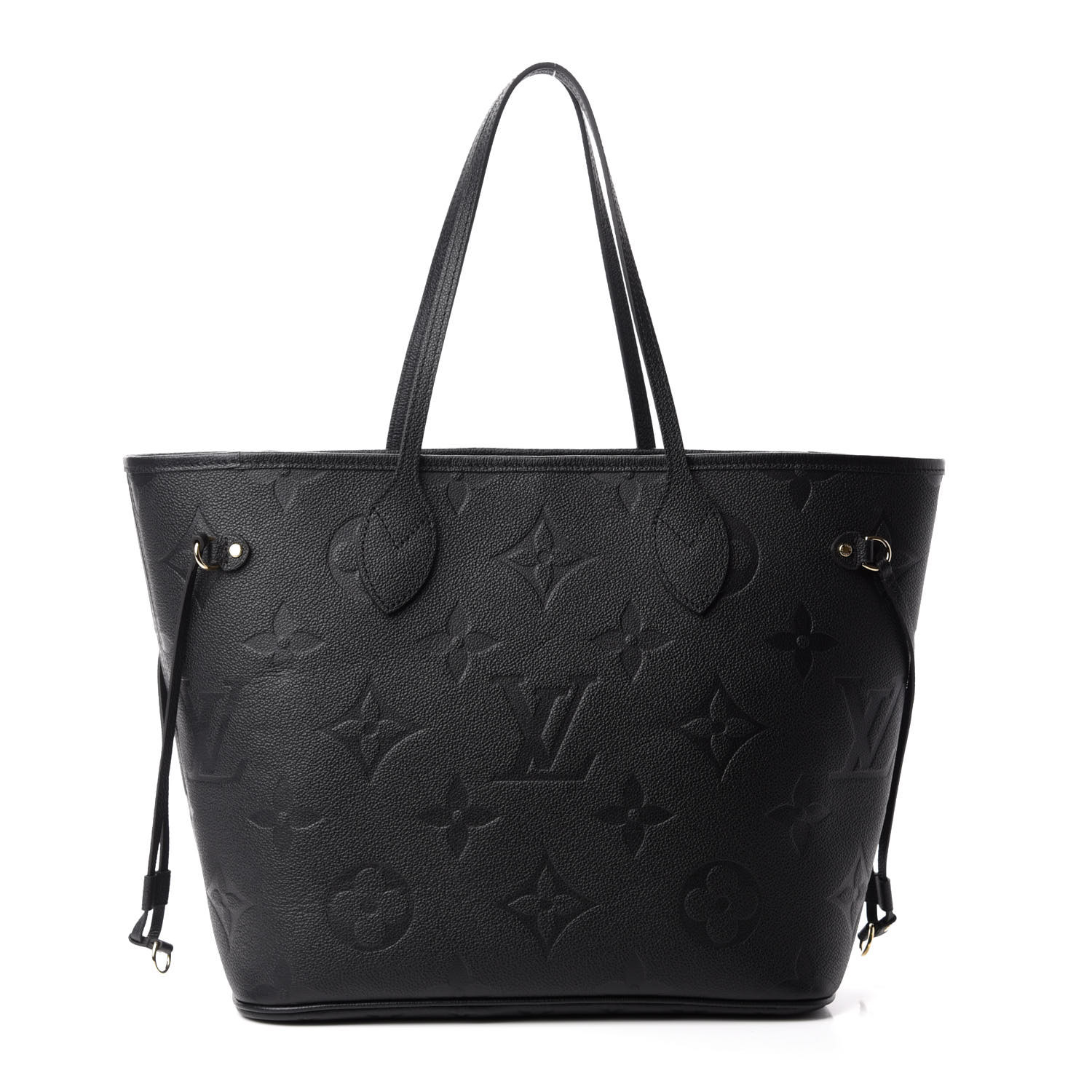 Louis Vuitton Neverfull Monogram Black Straps | semashow.com