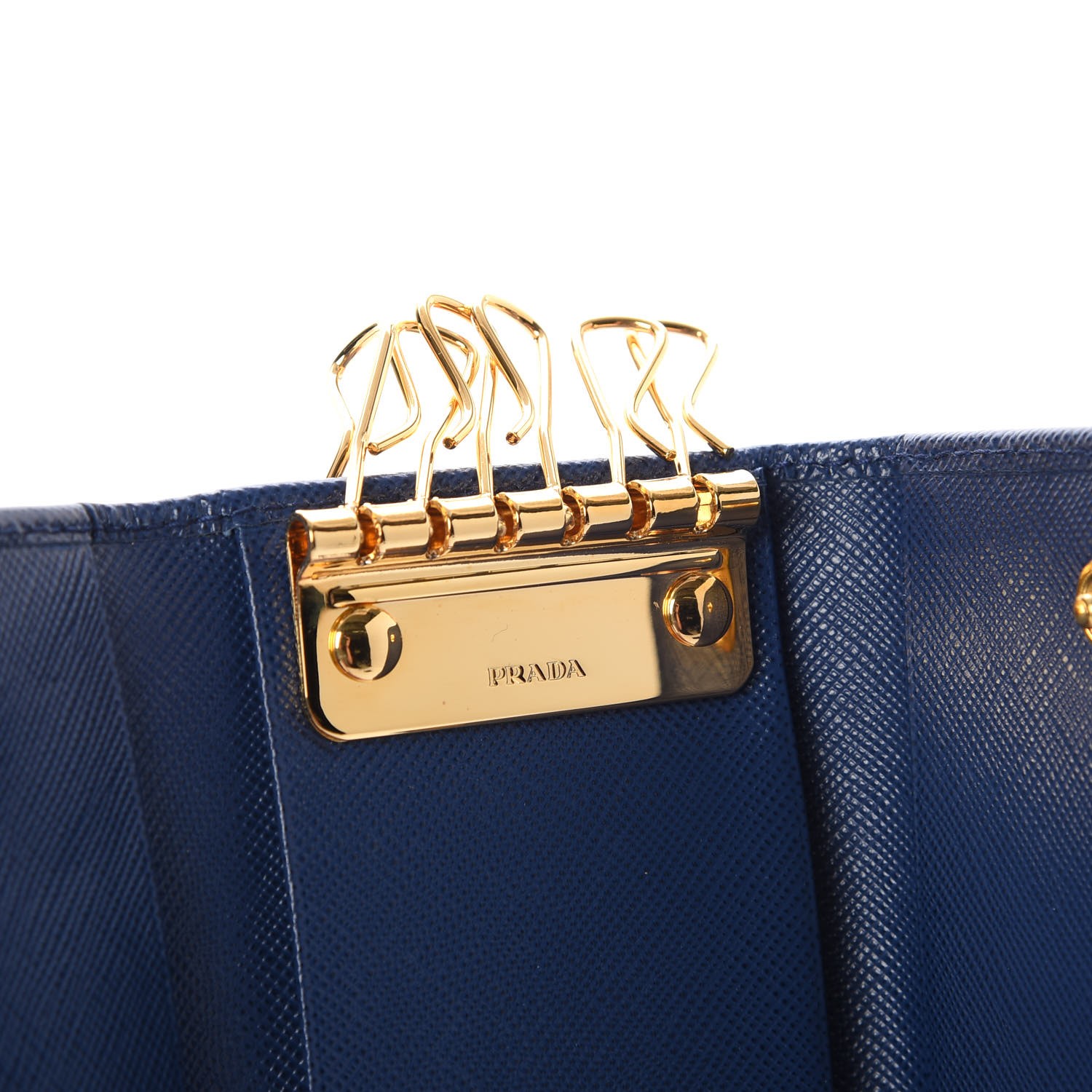 prada saffiano key holder